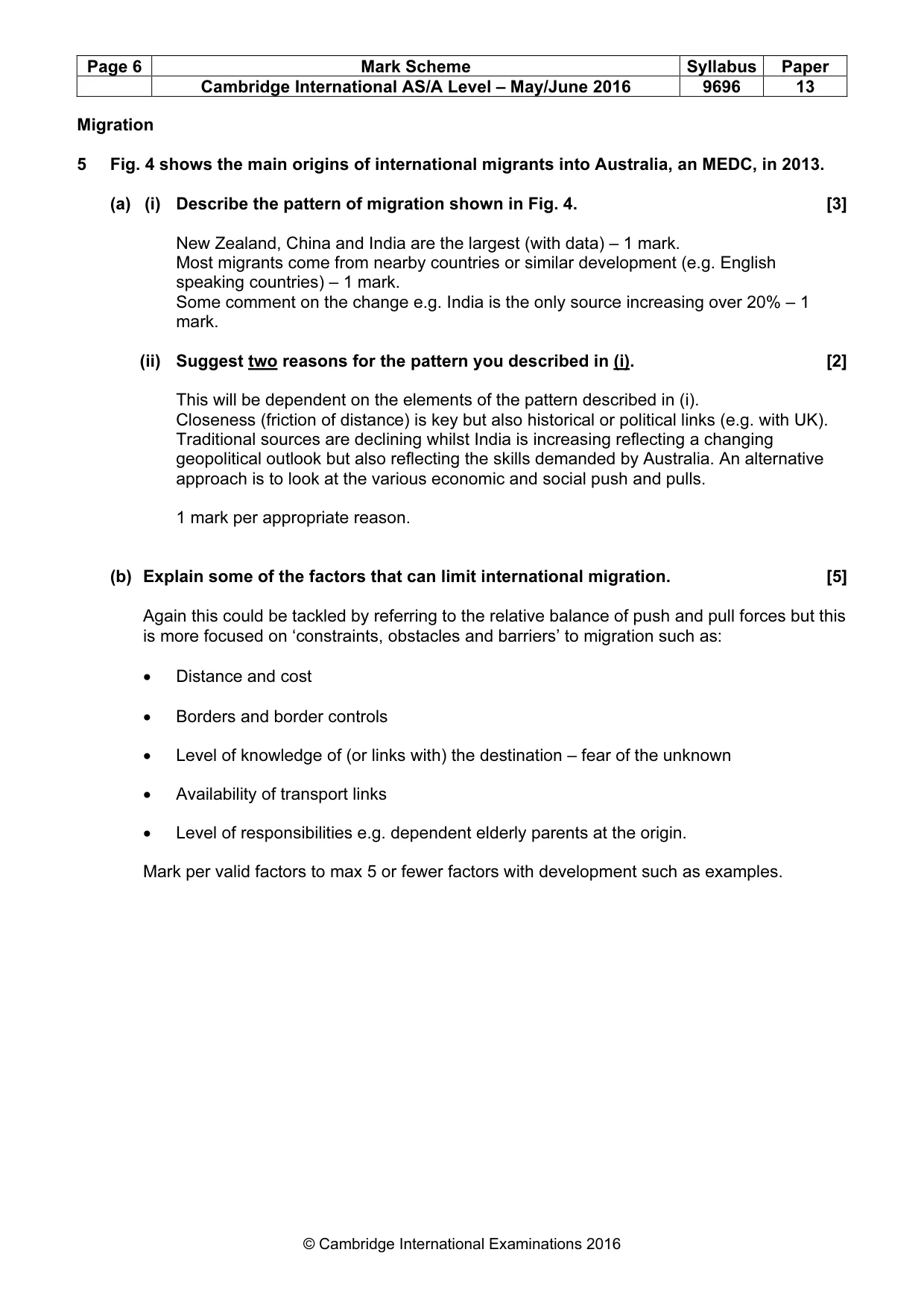 Mark scheme, page 6 of 18