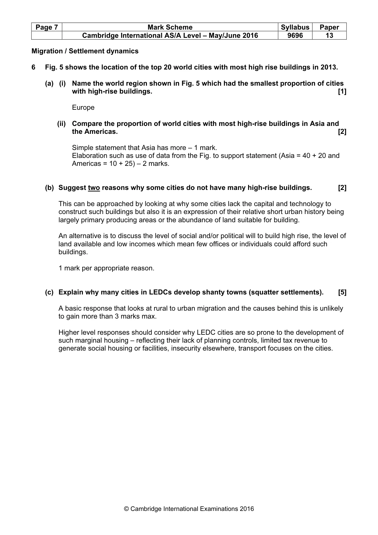Mark scheme, page 7 of 18