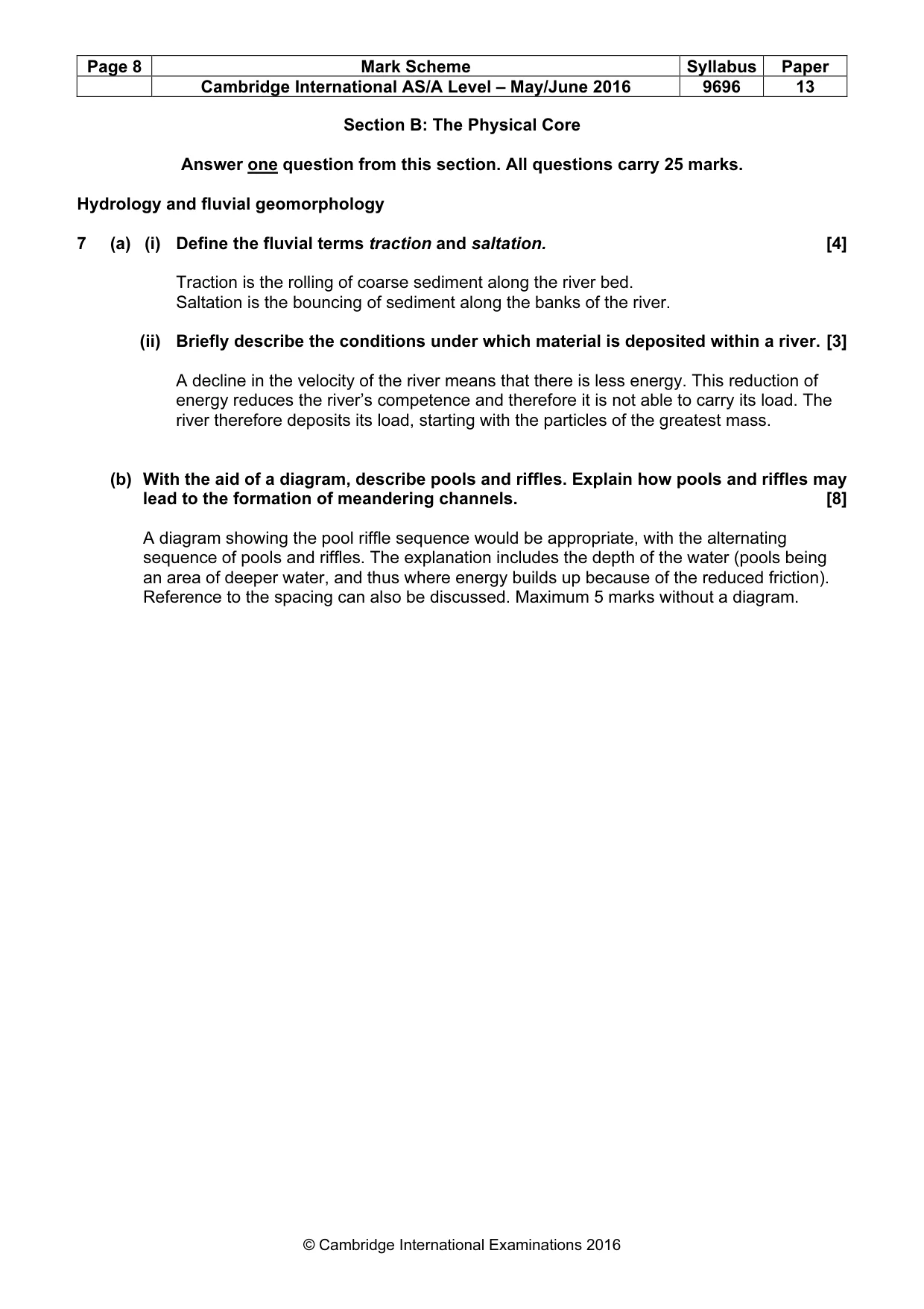 Mark scheme, page 8 of 18