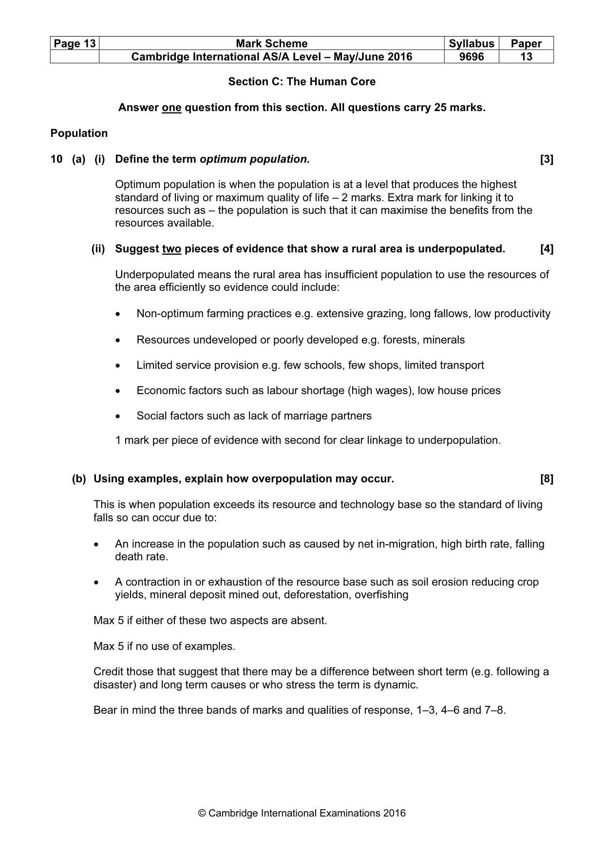 Mark scheme, page 13 of 18