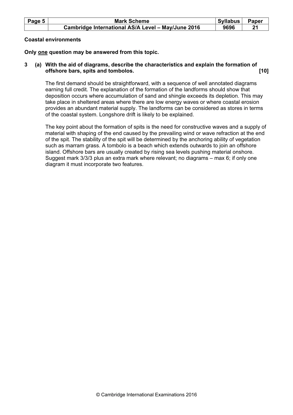 Mark scheme, page 5 of 15