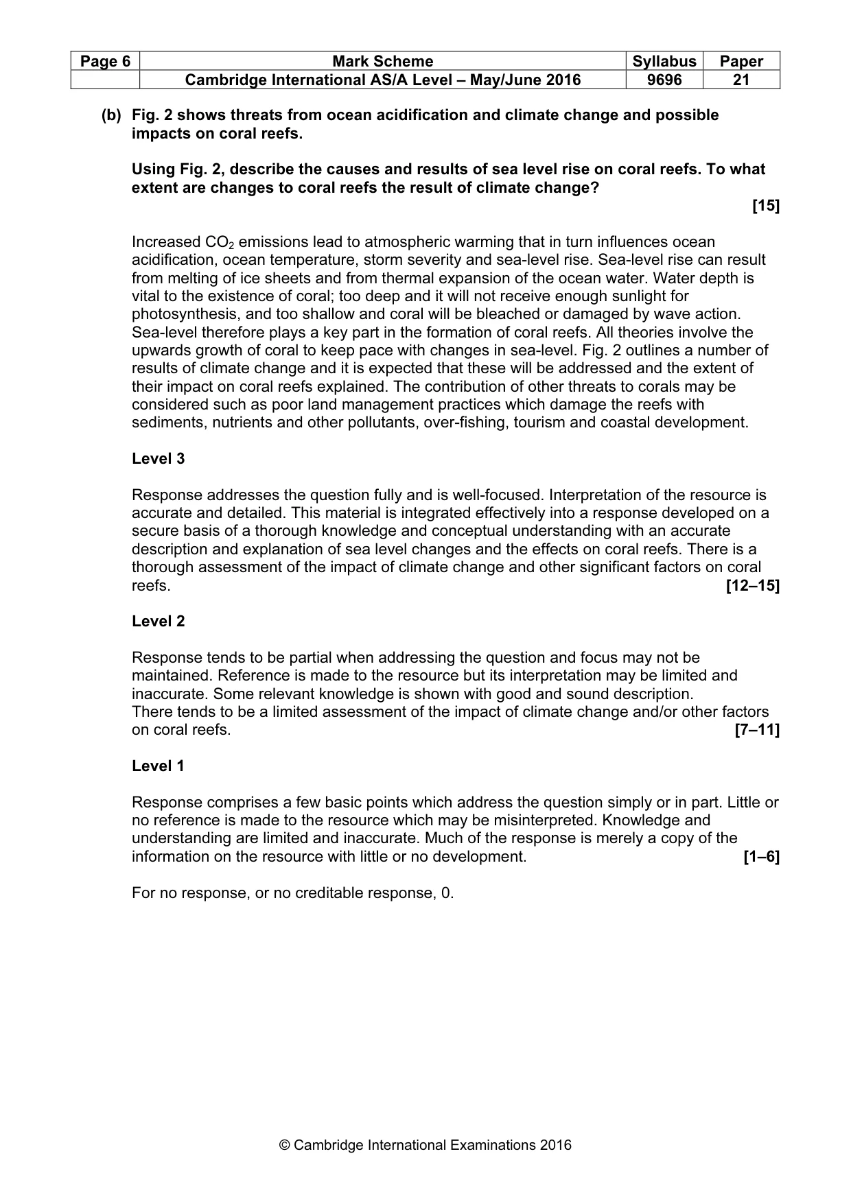 Mark scheme, page 6 of 15