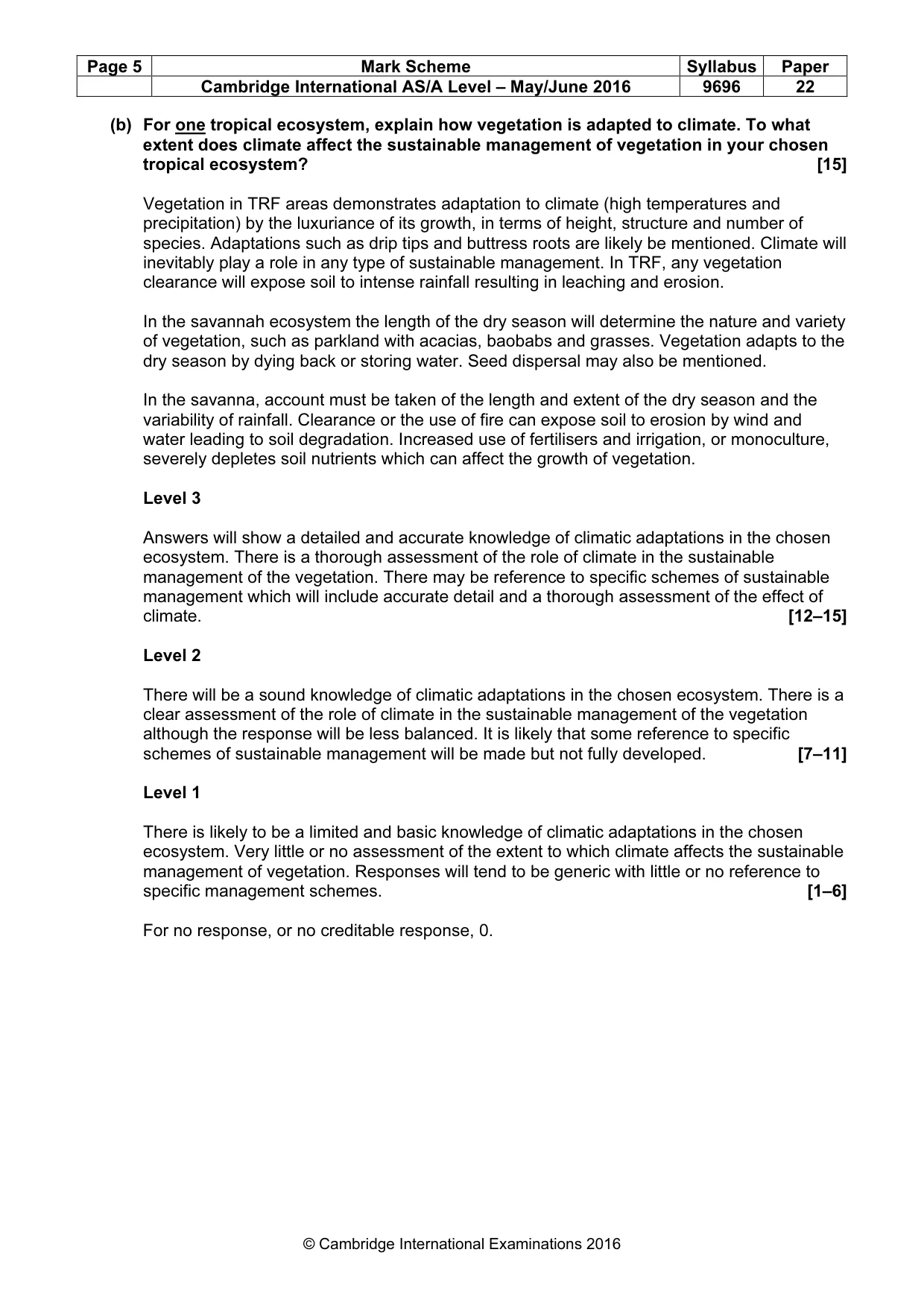 Mark scheme, page 5 of 15