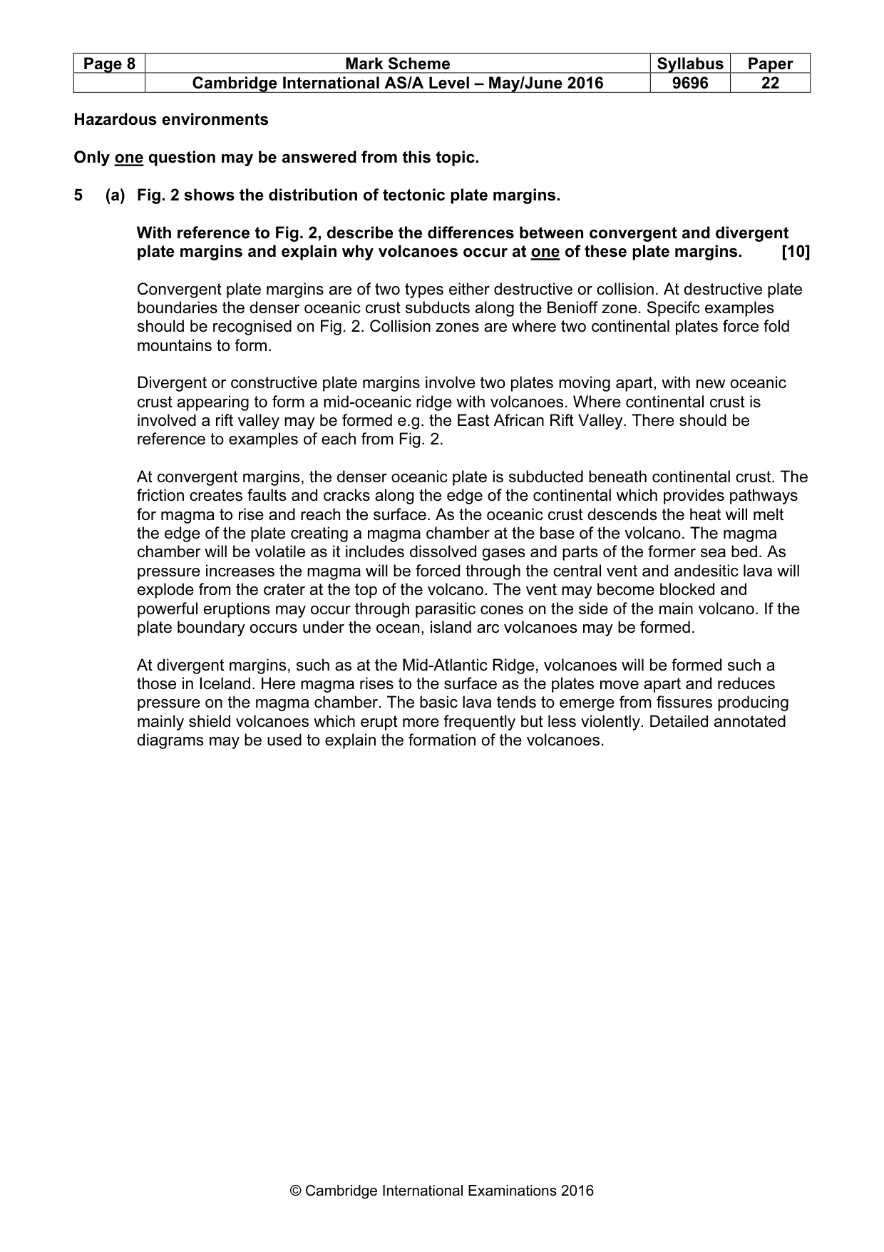 Mark scheme, page 8 of 15