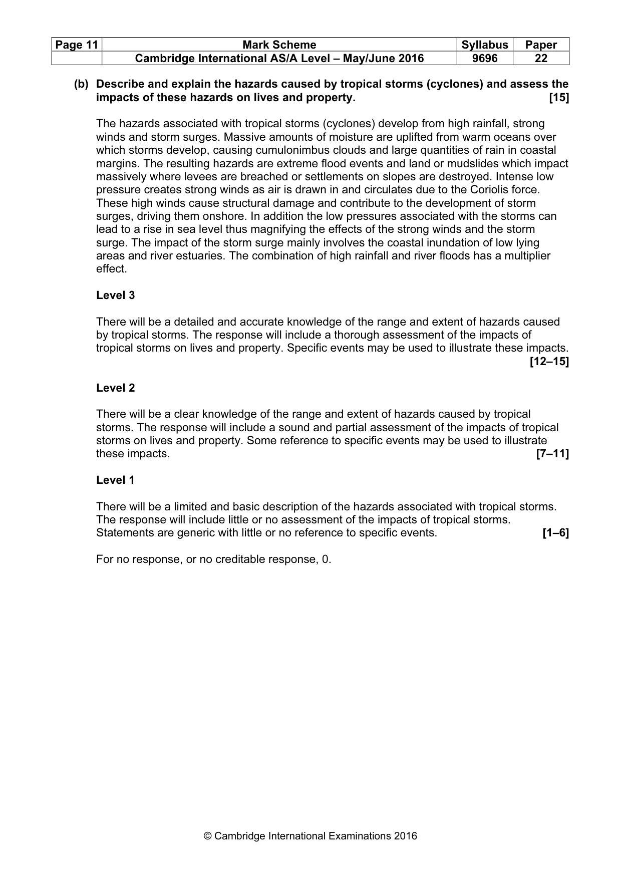 Mark scheme, page 11 of 15
