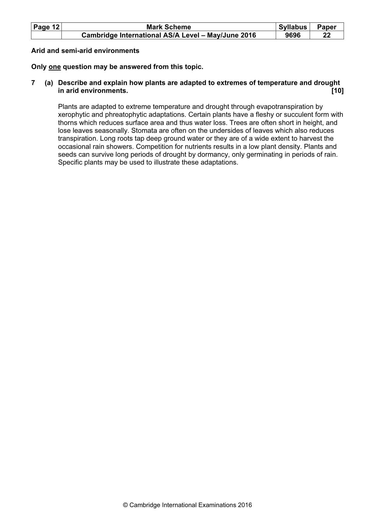 Mark scheme, page 12 of 15