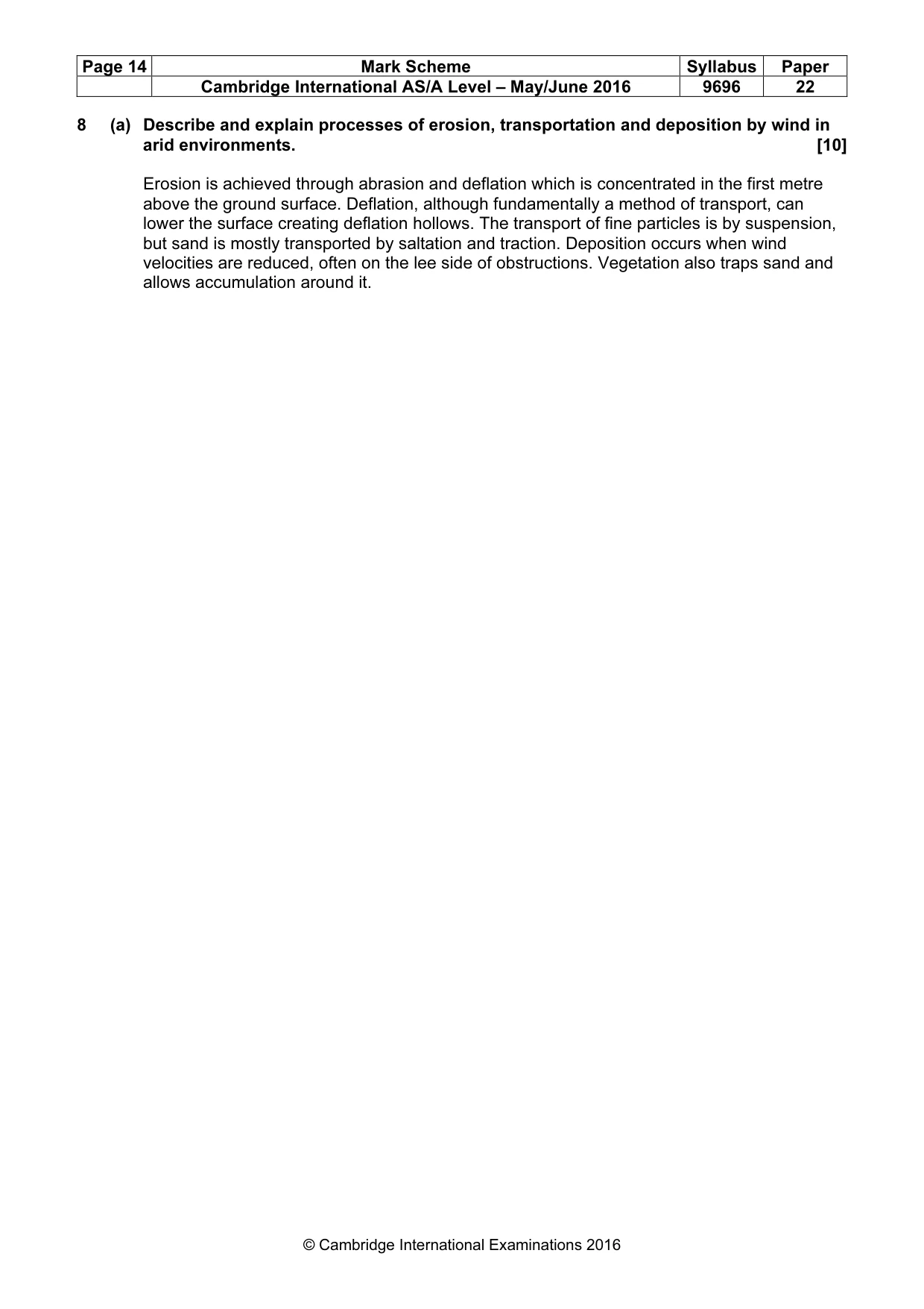 Mark scheme, page 14 of 15