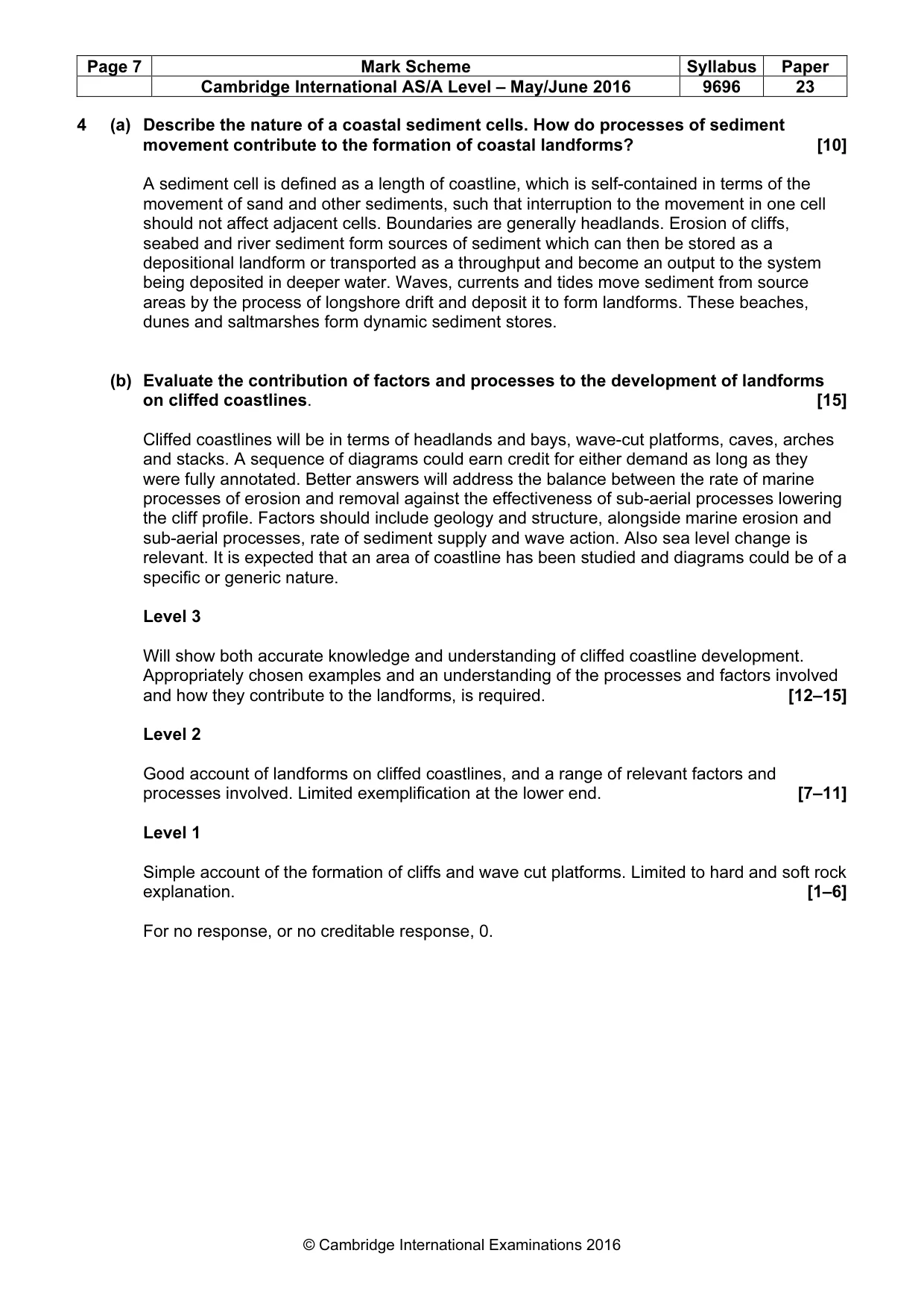 Mark scheme, page 7 of 13