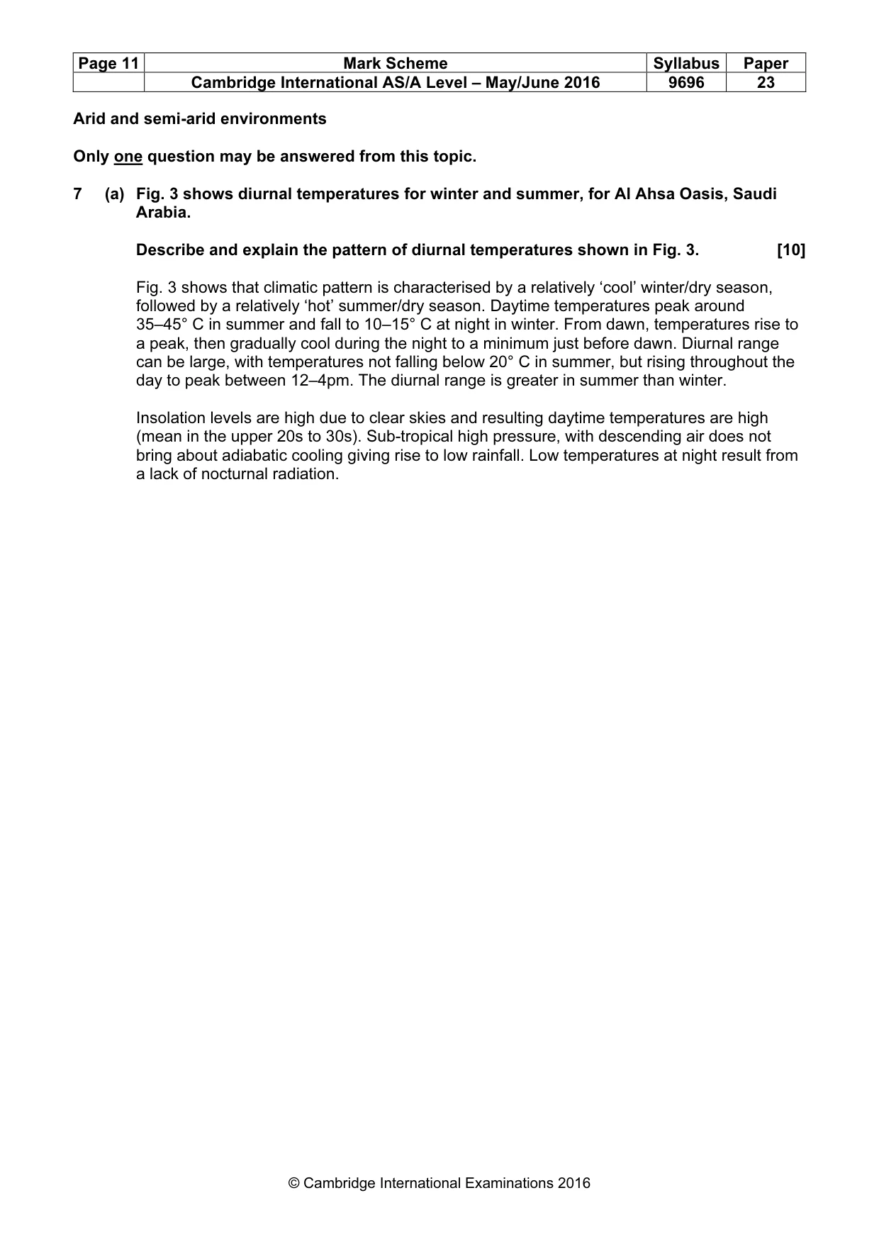 Mark scheme, page 11 of 13