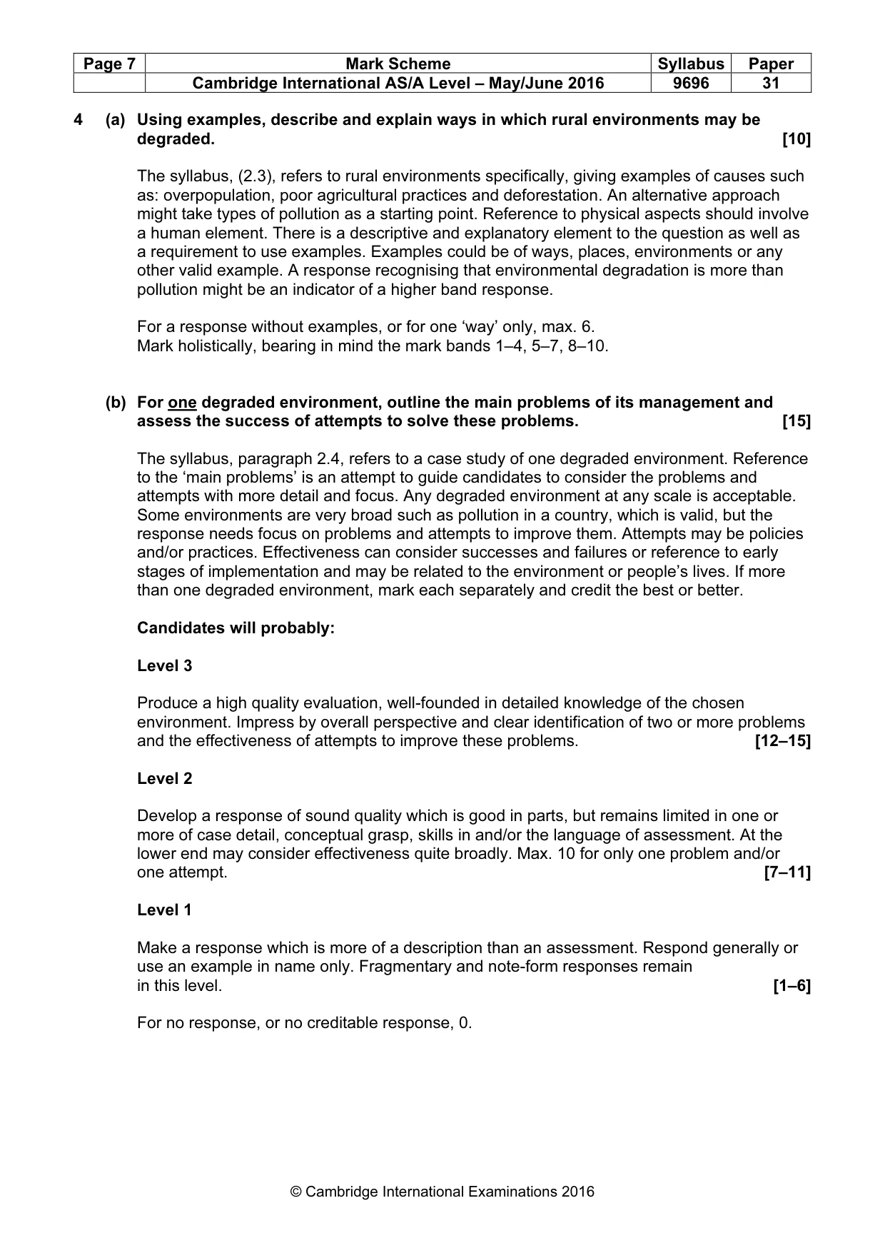 Mark scheme, page 7 of 13