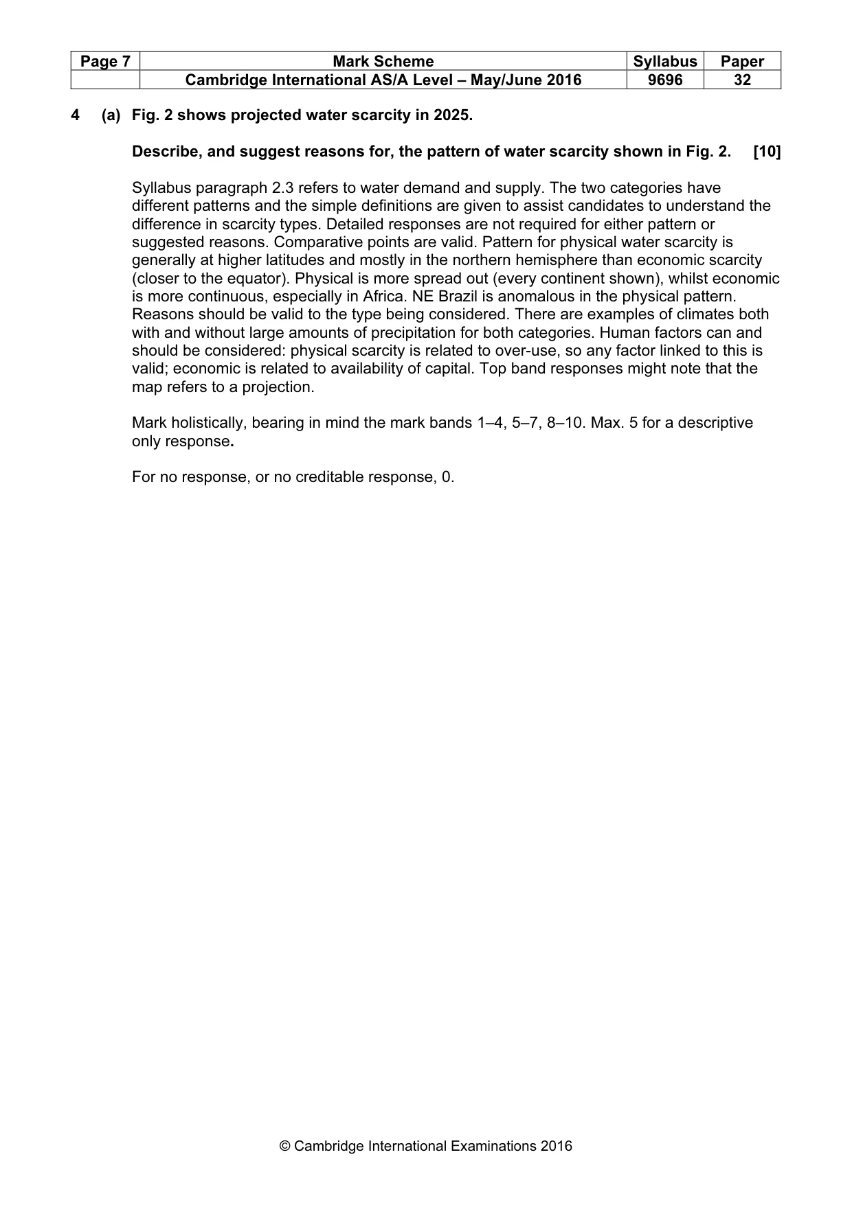 Mark scheme, page 7 of 16