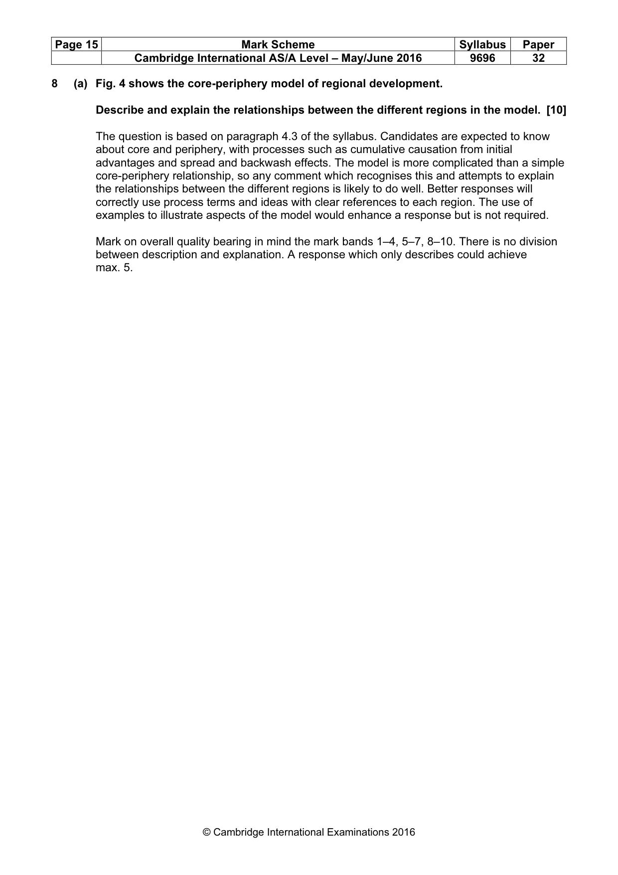 Mark scheme, page 15 of 16