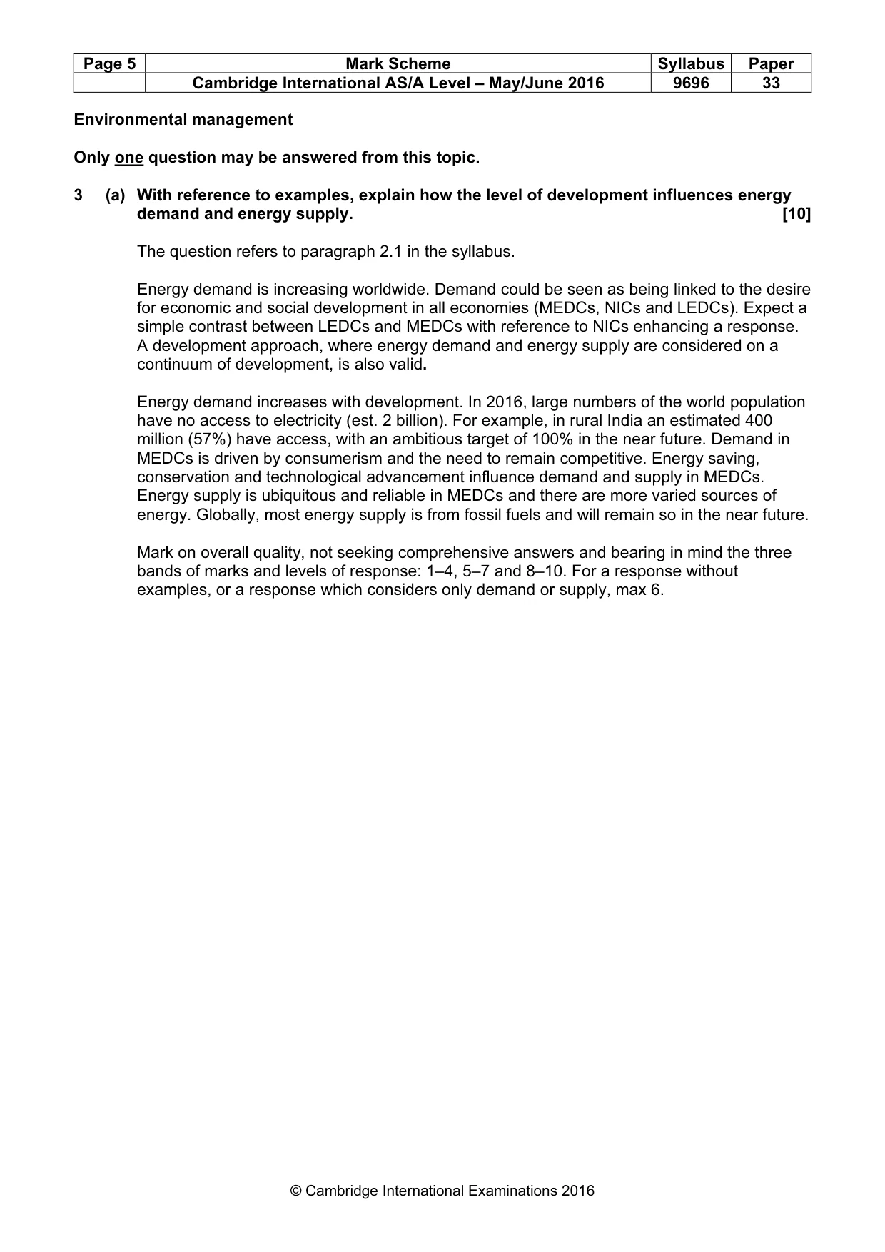 Mark scheme, page 5 of 14