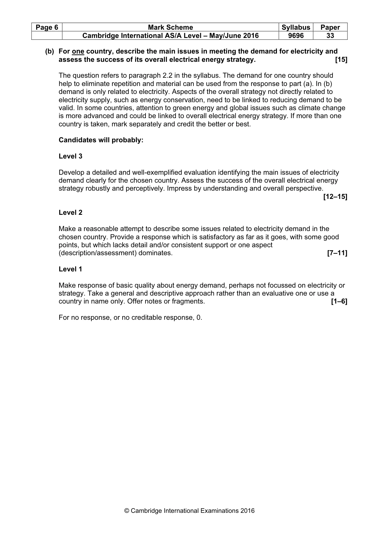 Mark scheme, page 6 of 14