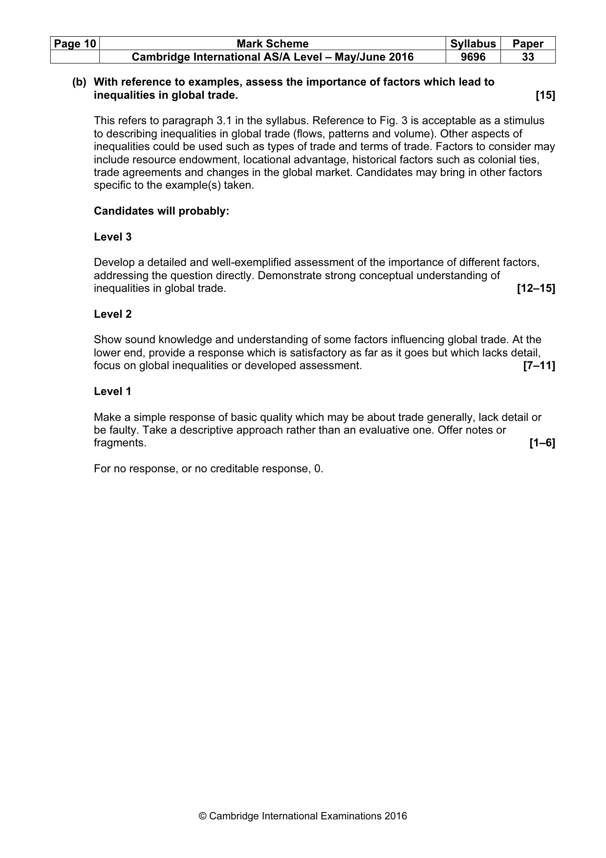 Mark scheme, page 10 of 14