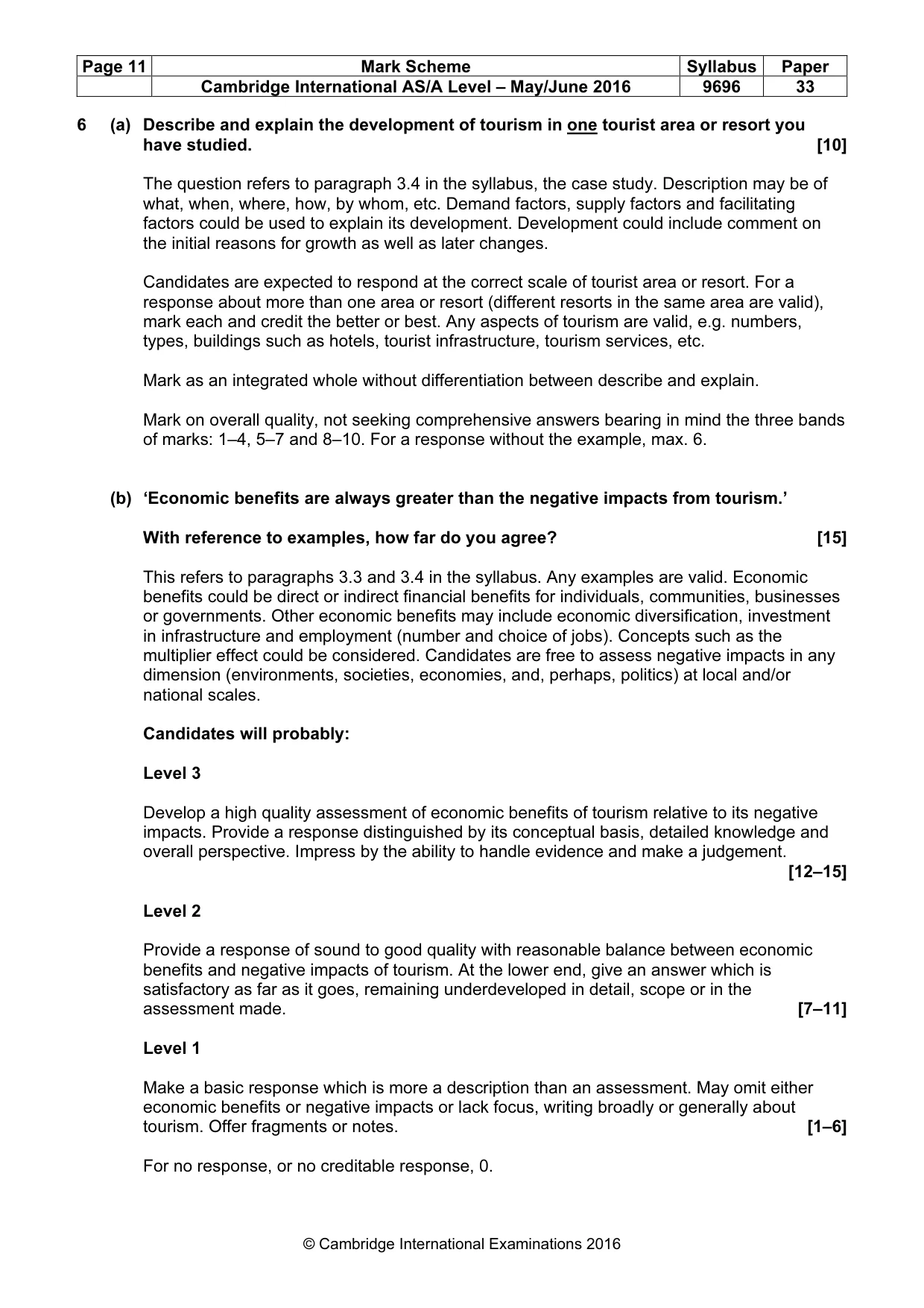 Mark scheme, page 11 of 14