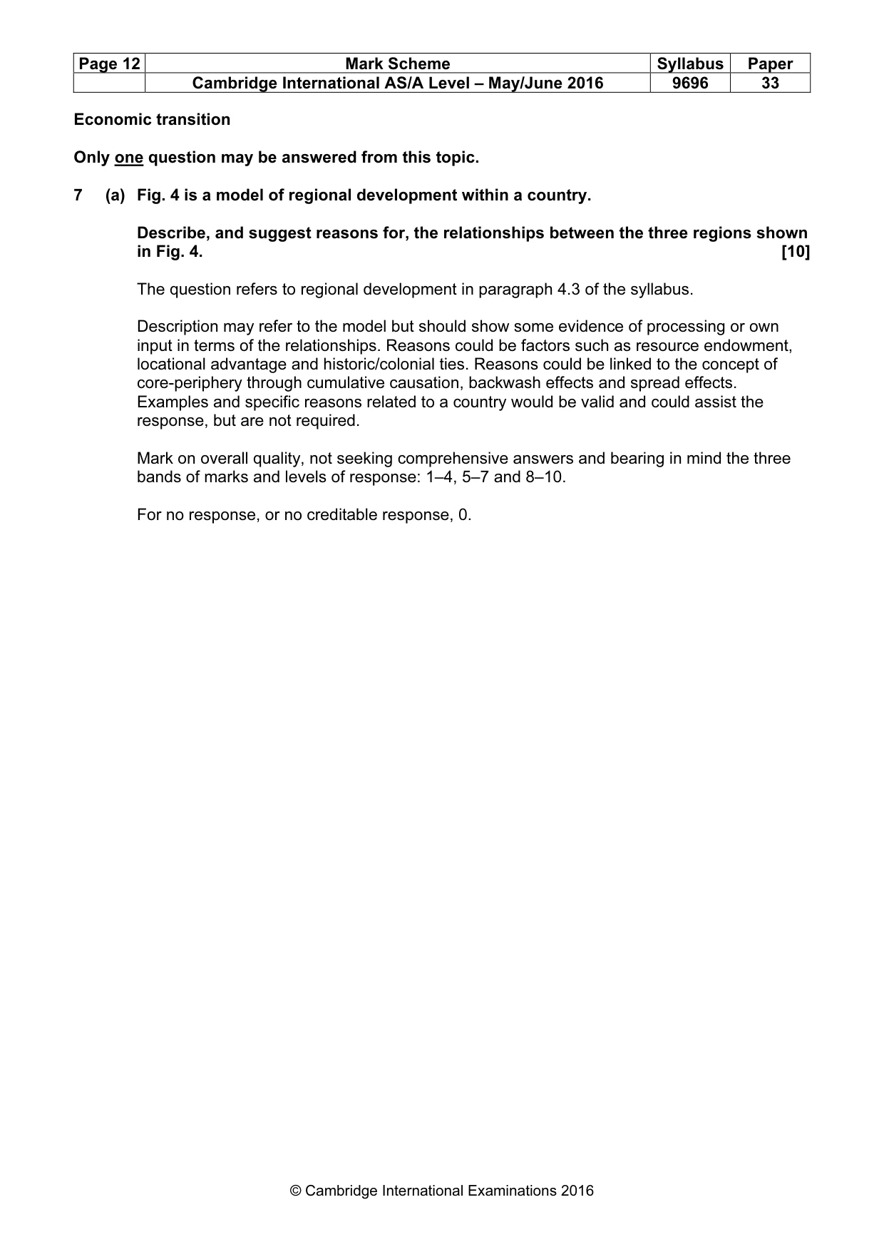 Mark scheme, page 12 of 14