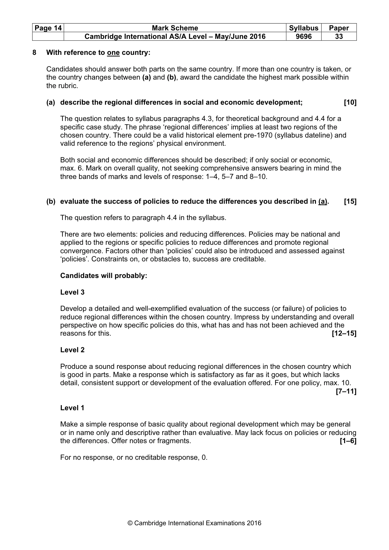 Mark scheme, page 14 of 14