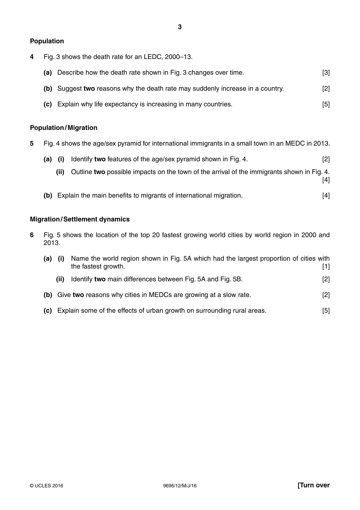 Cambridge A Level Geography 9696 2016 May/June Paper 1 · Variant 2 question paper, page 3 of 8