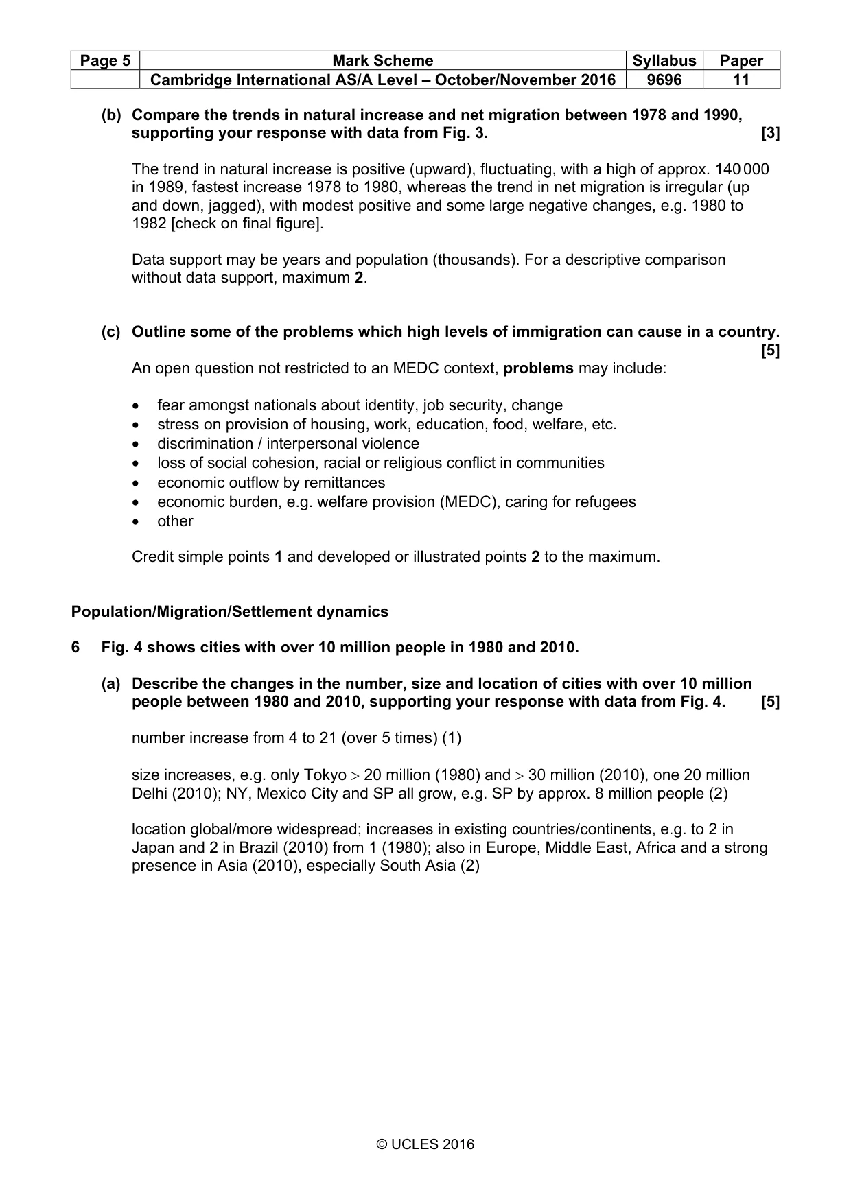 Mark scheme, page 5 of 15