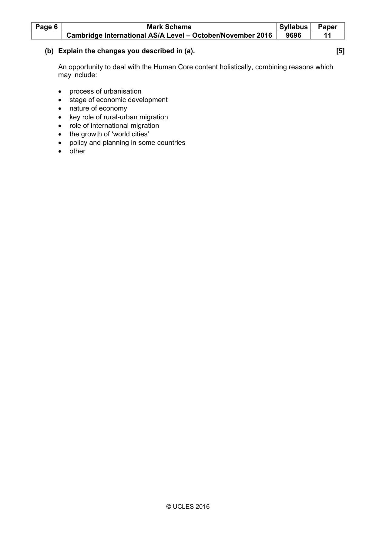 Mark scheme, page 6 of 15