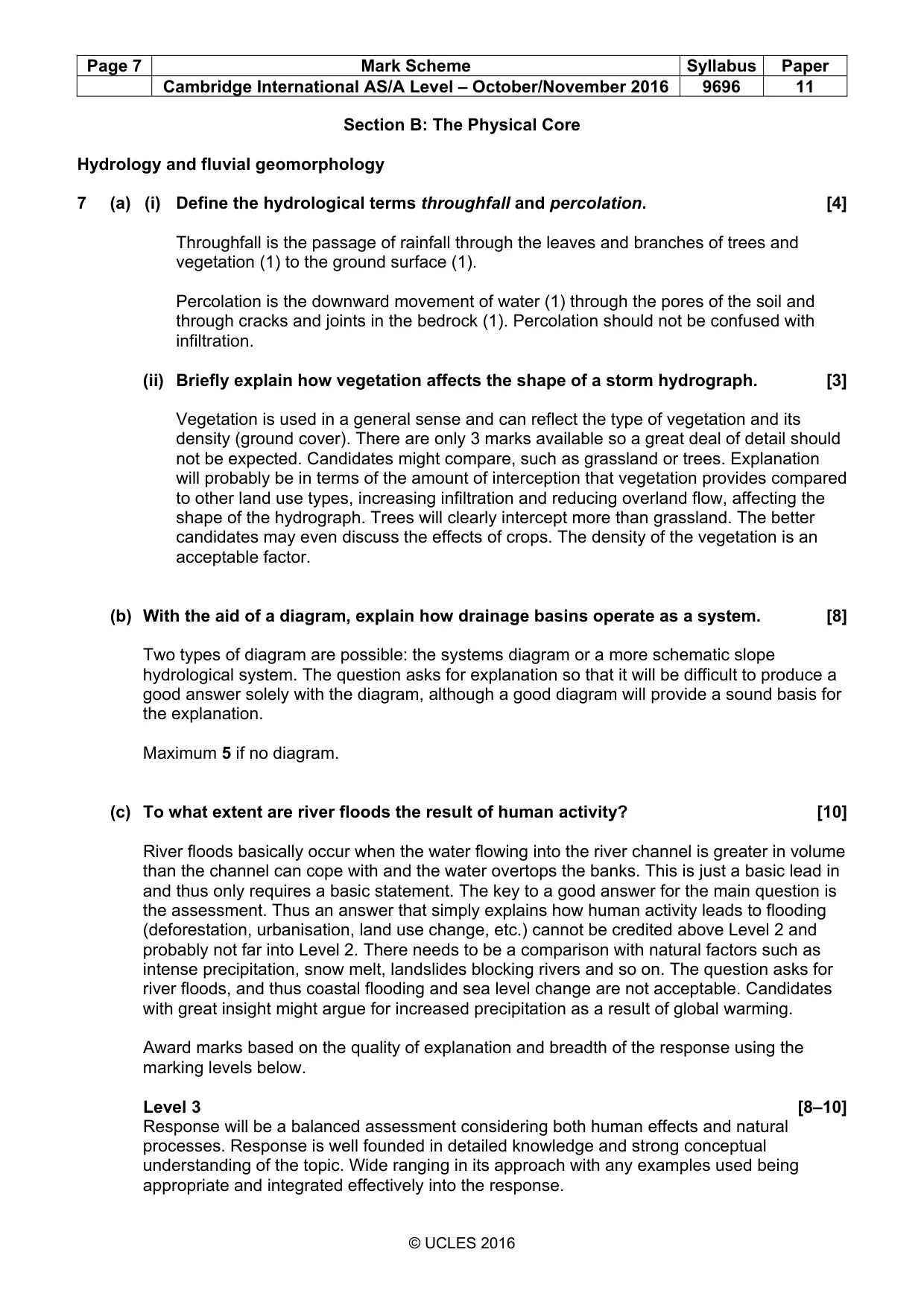 Mark scheme, page 7 of 15