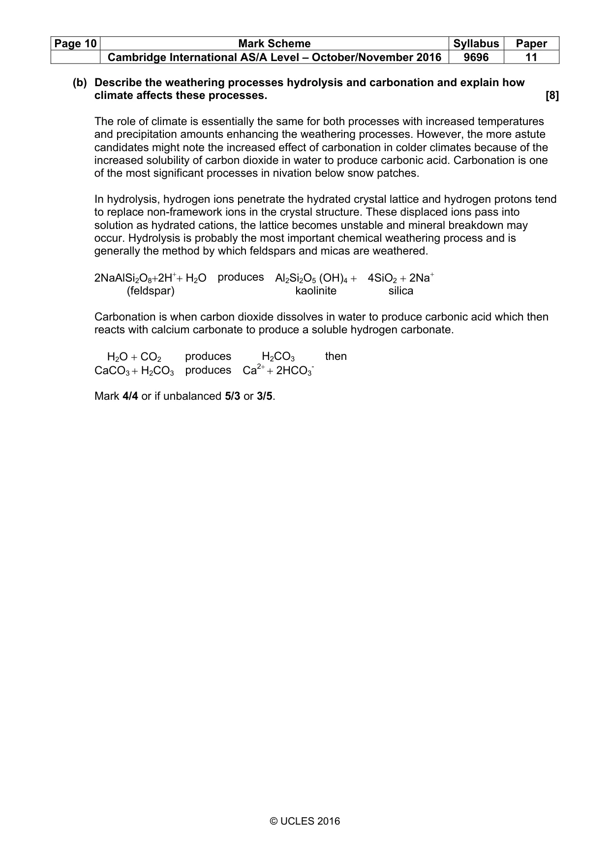 Mark scheme, page 10 of 15