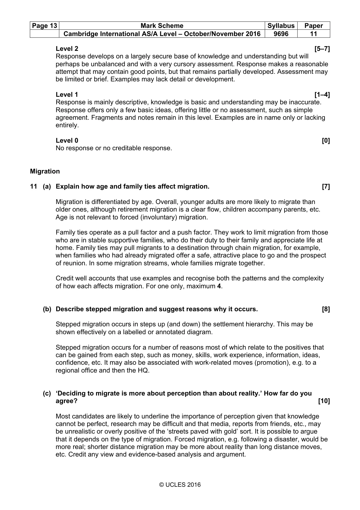 Mark scheme, page 13 of 15