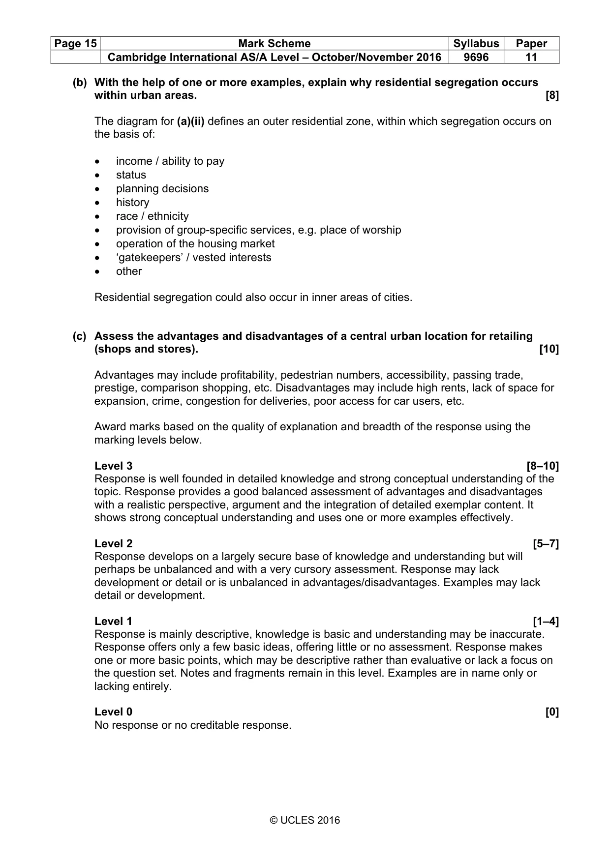Mark scheme, page 15 of 15