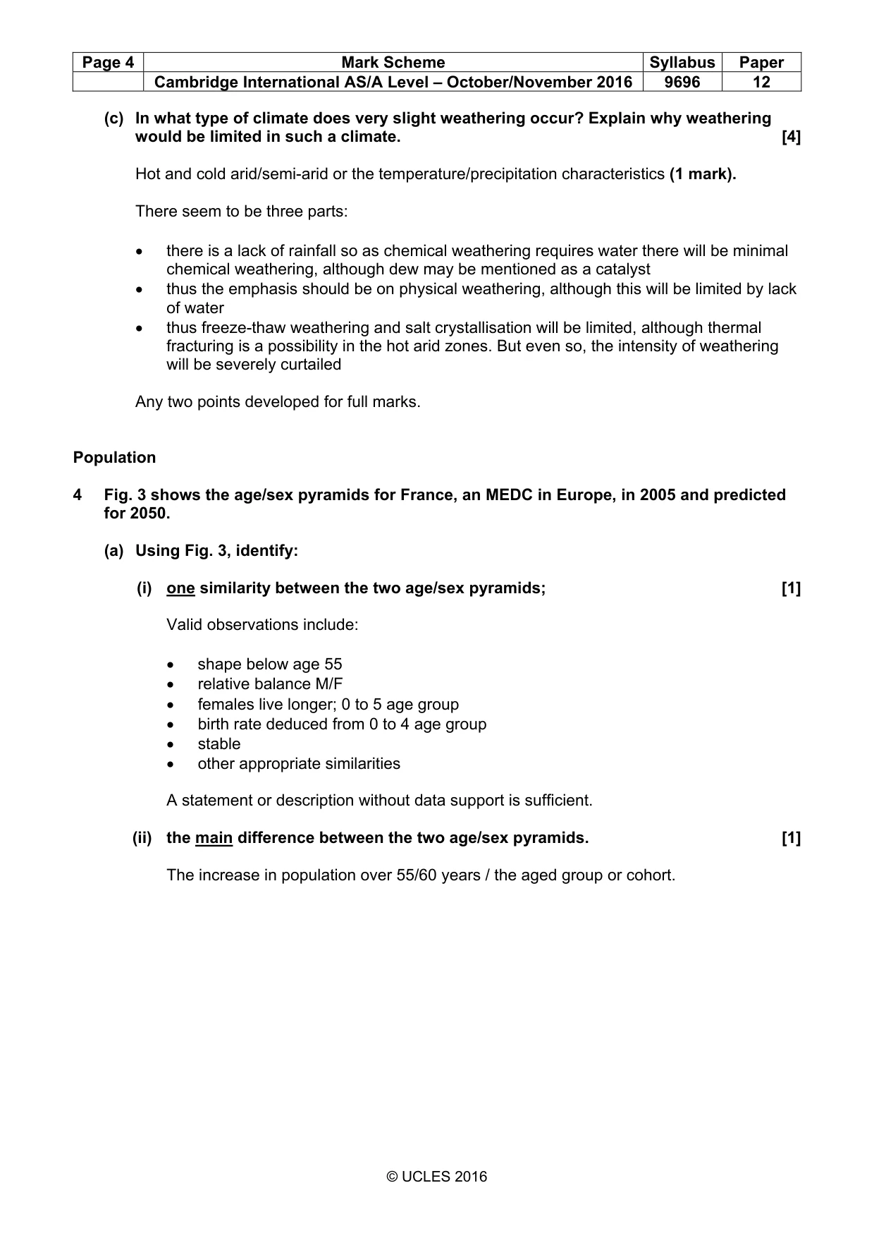 Mark scheme, page 4 of 16