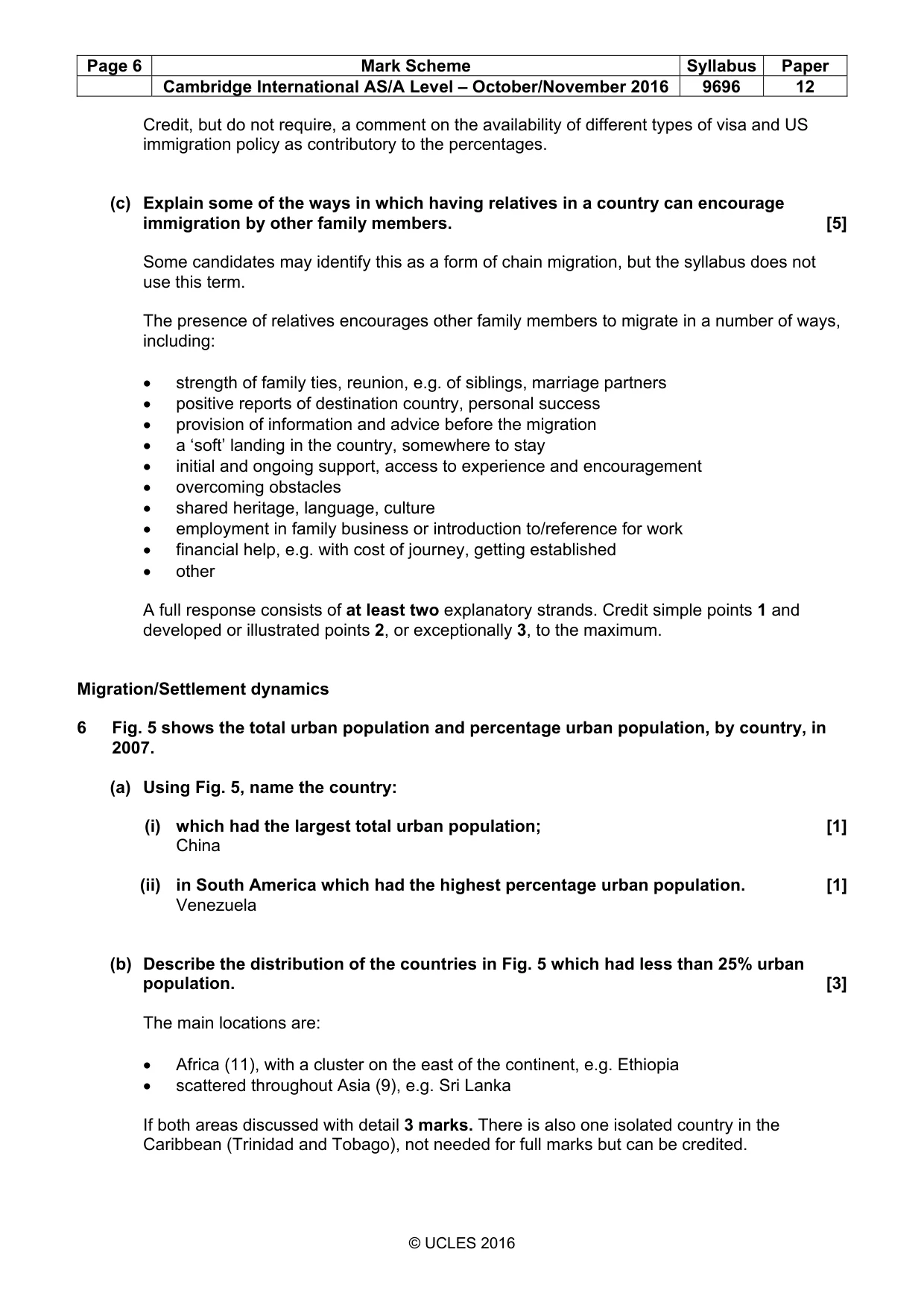 Mark scheme, page 6 of 16