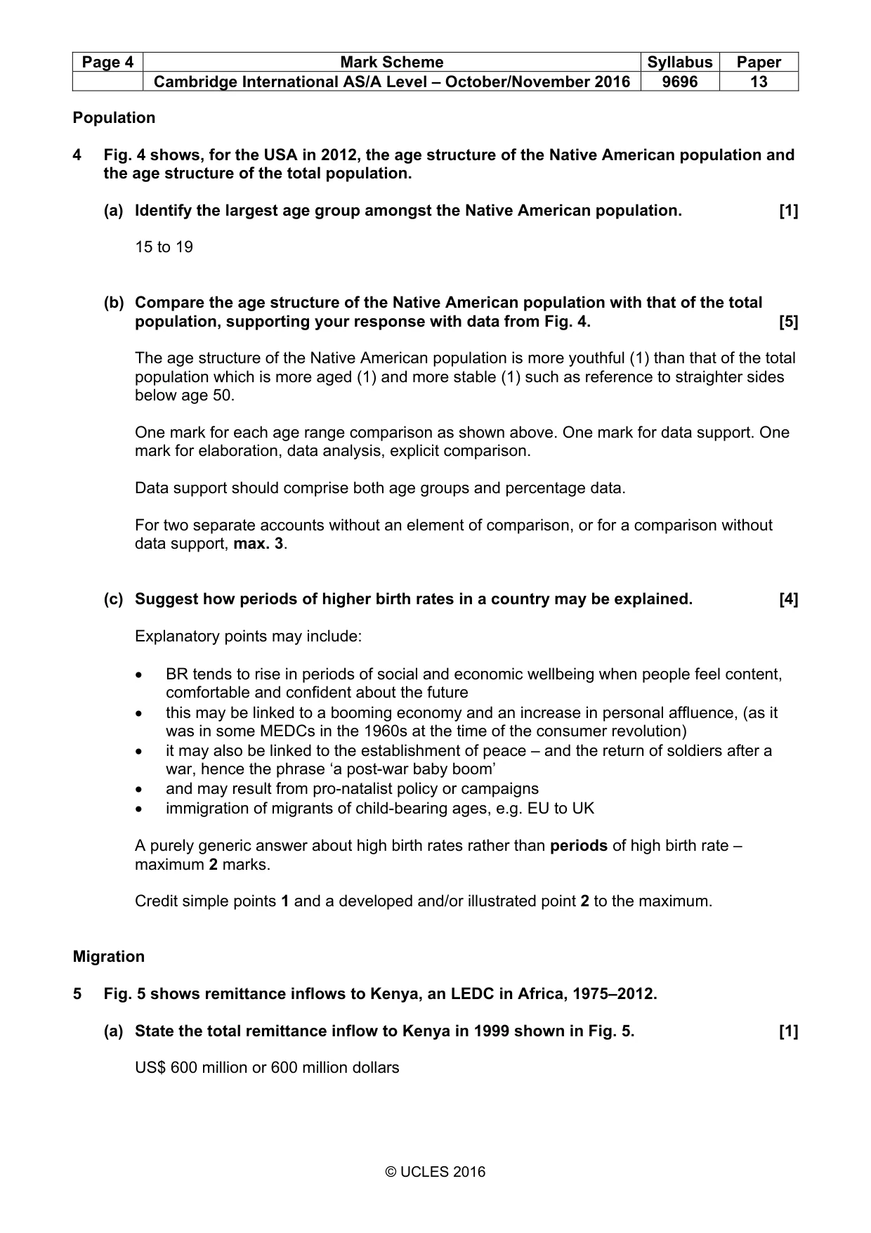 Mark scheme, page 4 of 15