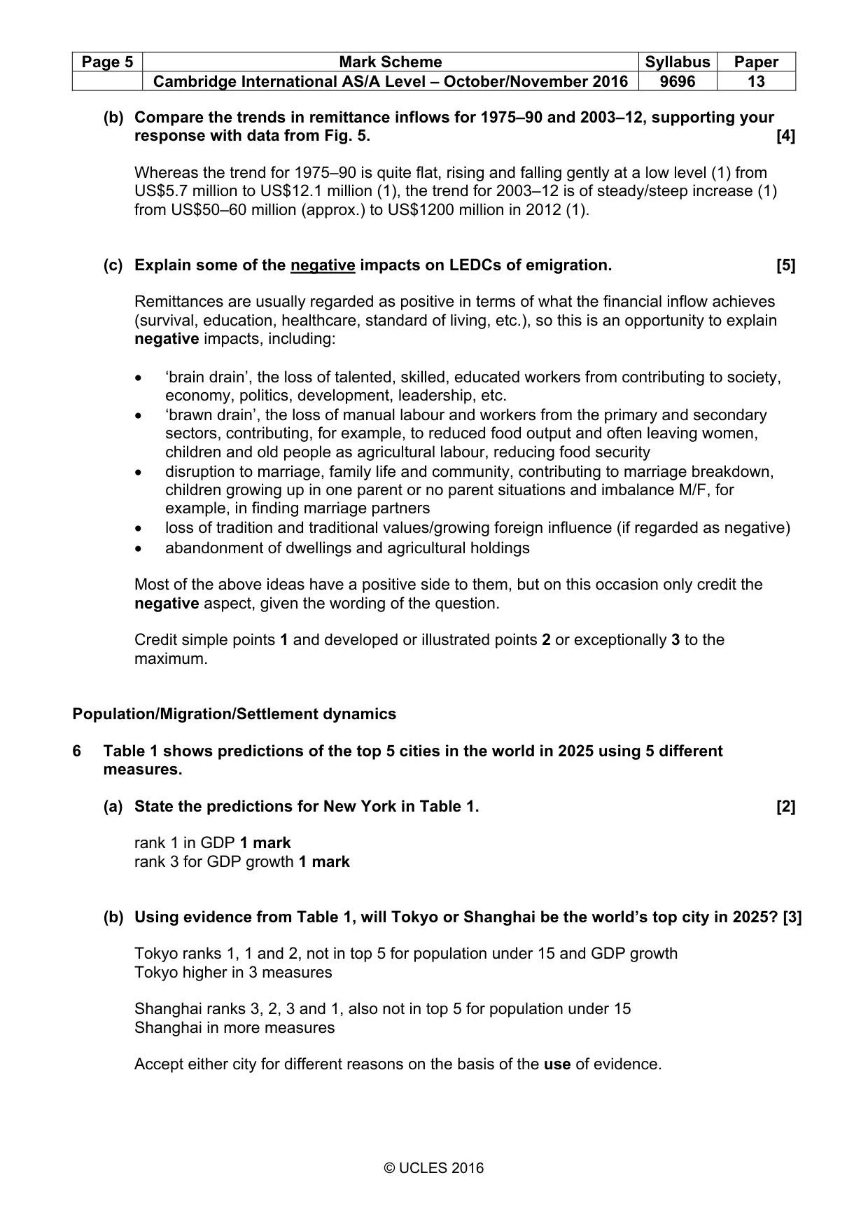 Mark scheme, page 5 of 15