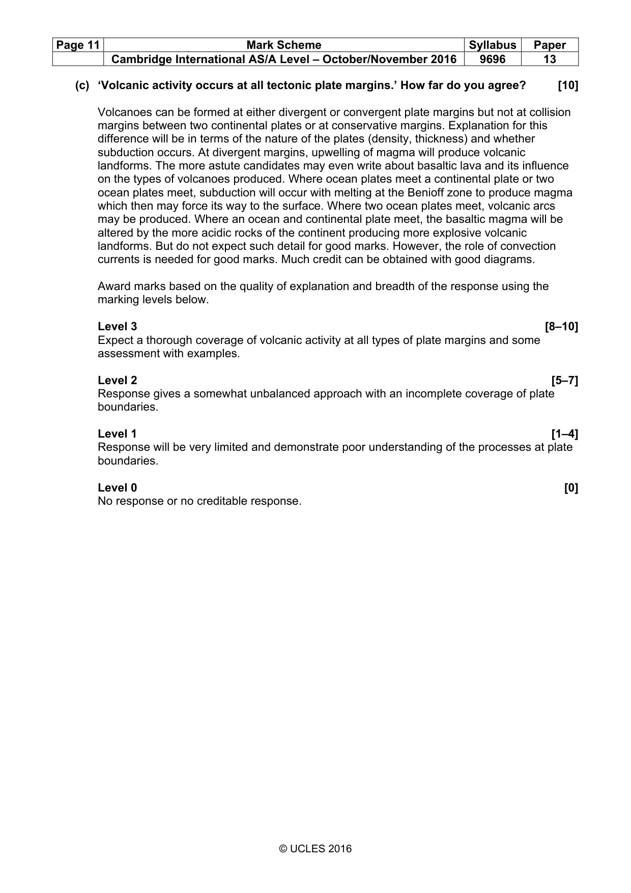 Mark scheme, page 11 of 15