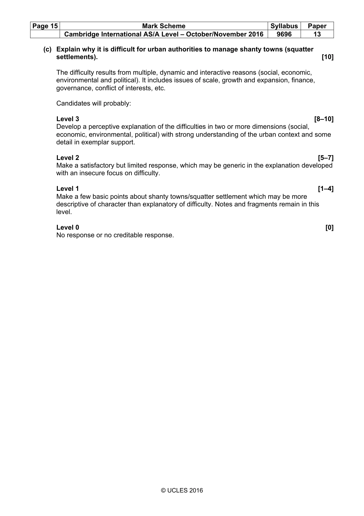 Mark scheme, page 15 of 15