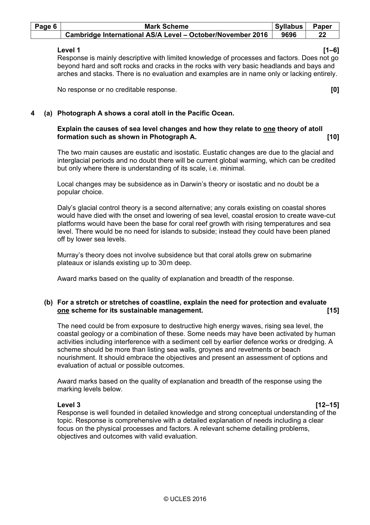 Mark scheme, page 6 of 13