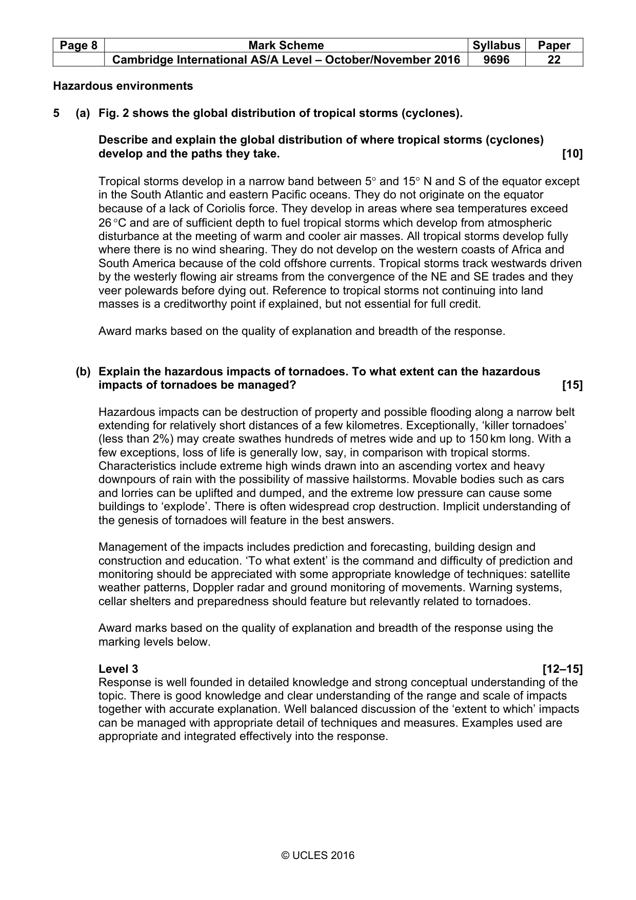 Mark scheme, page 8 of 13