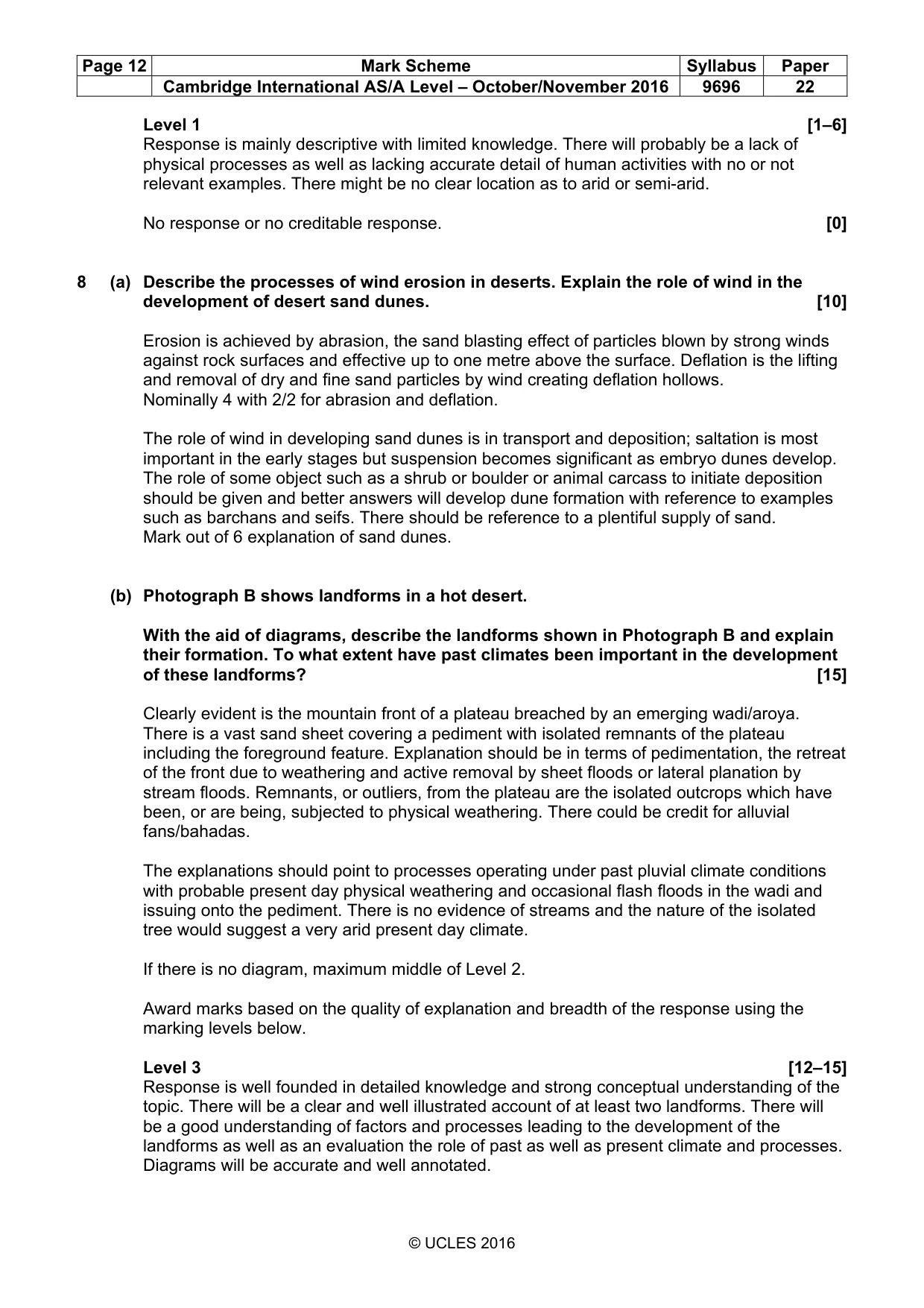 Mark scheme, page 12 of 13