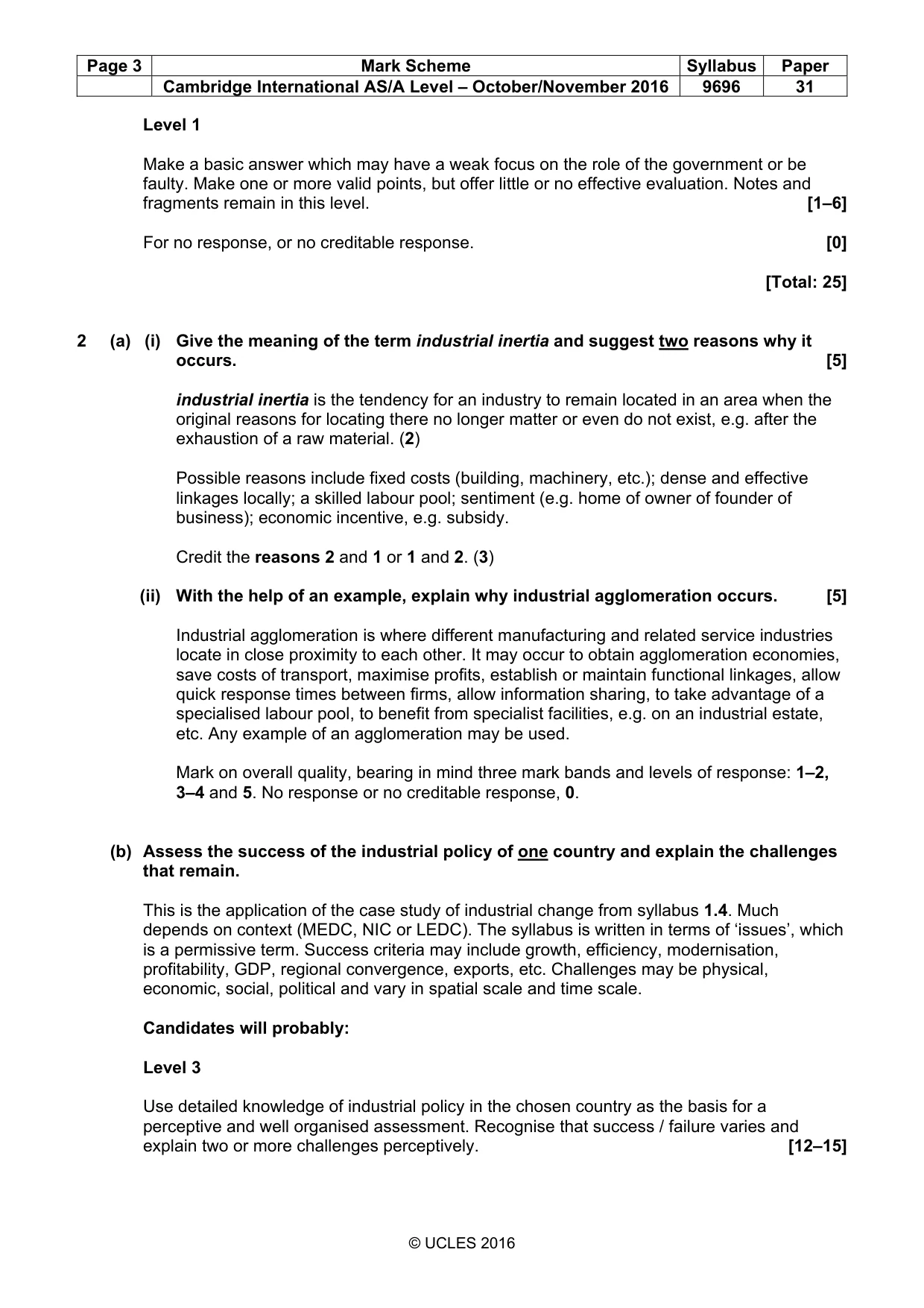 Mark scheme, page 3 of 13