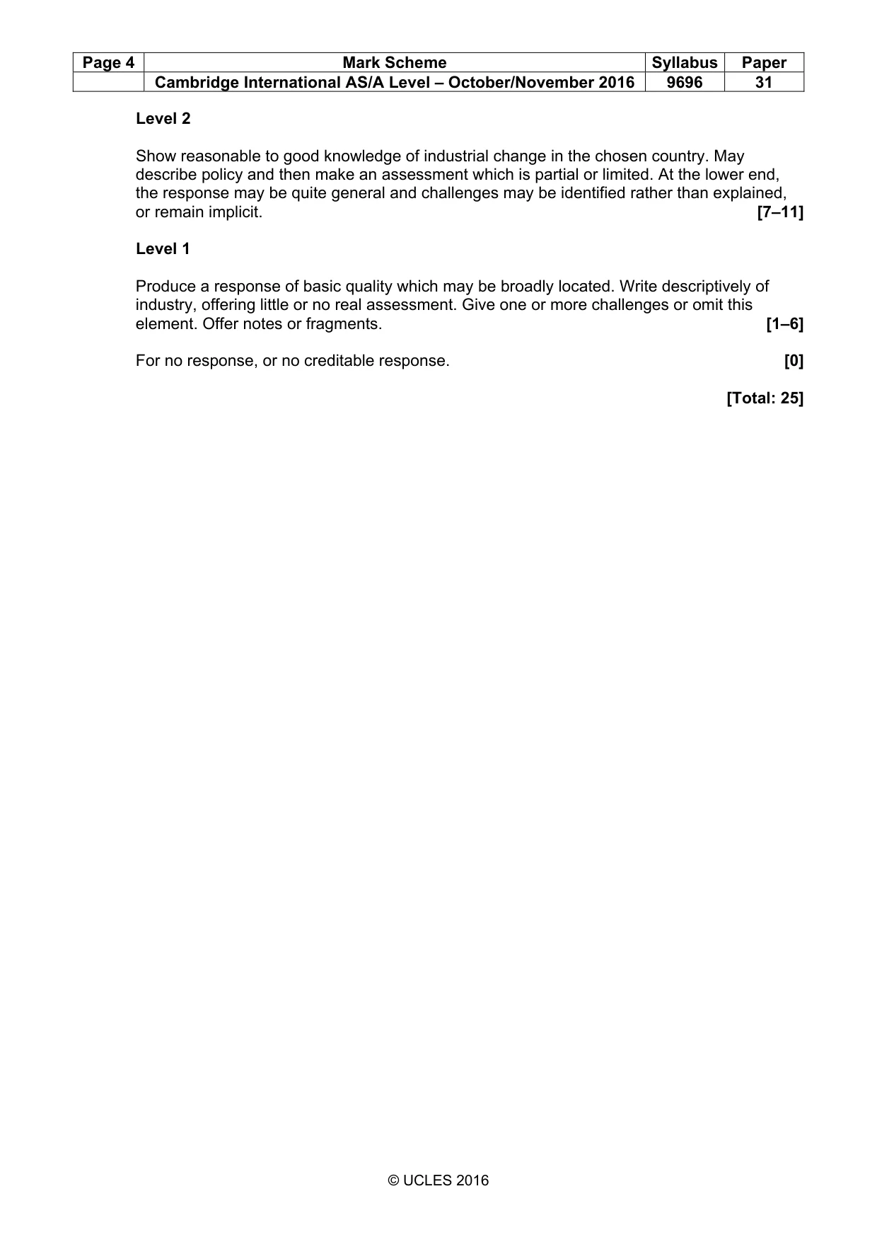 Mark scheme, page 4 of 13