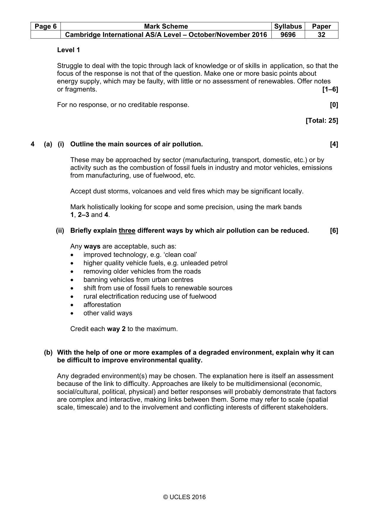 Mark scheme, page 6 of 13