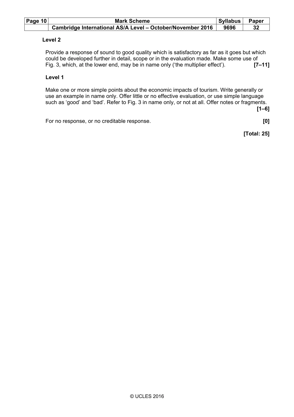 Mark scheme, page 10 of 13