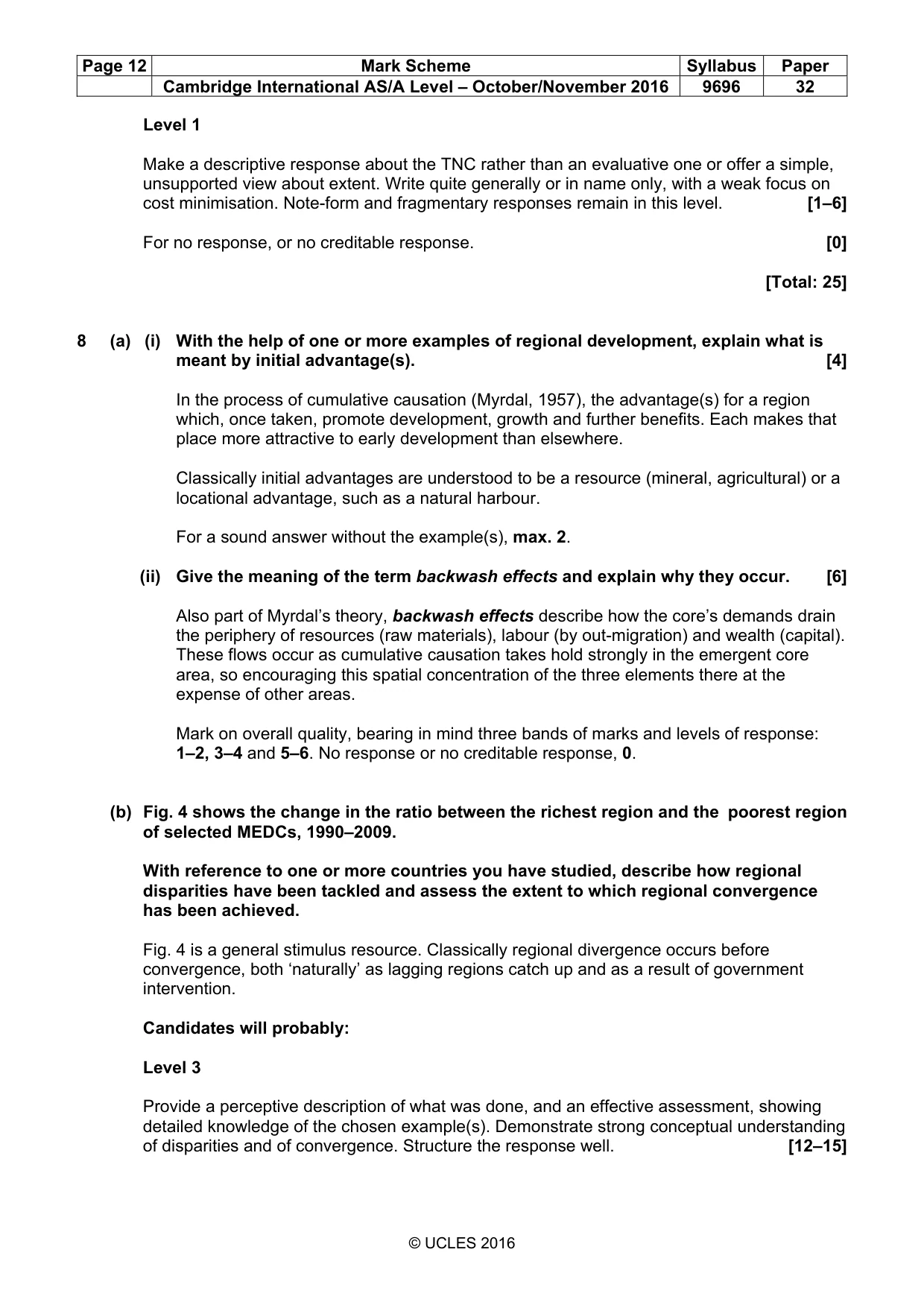 Mark scheme, page 12 of 13