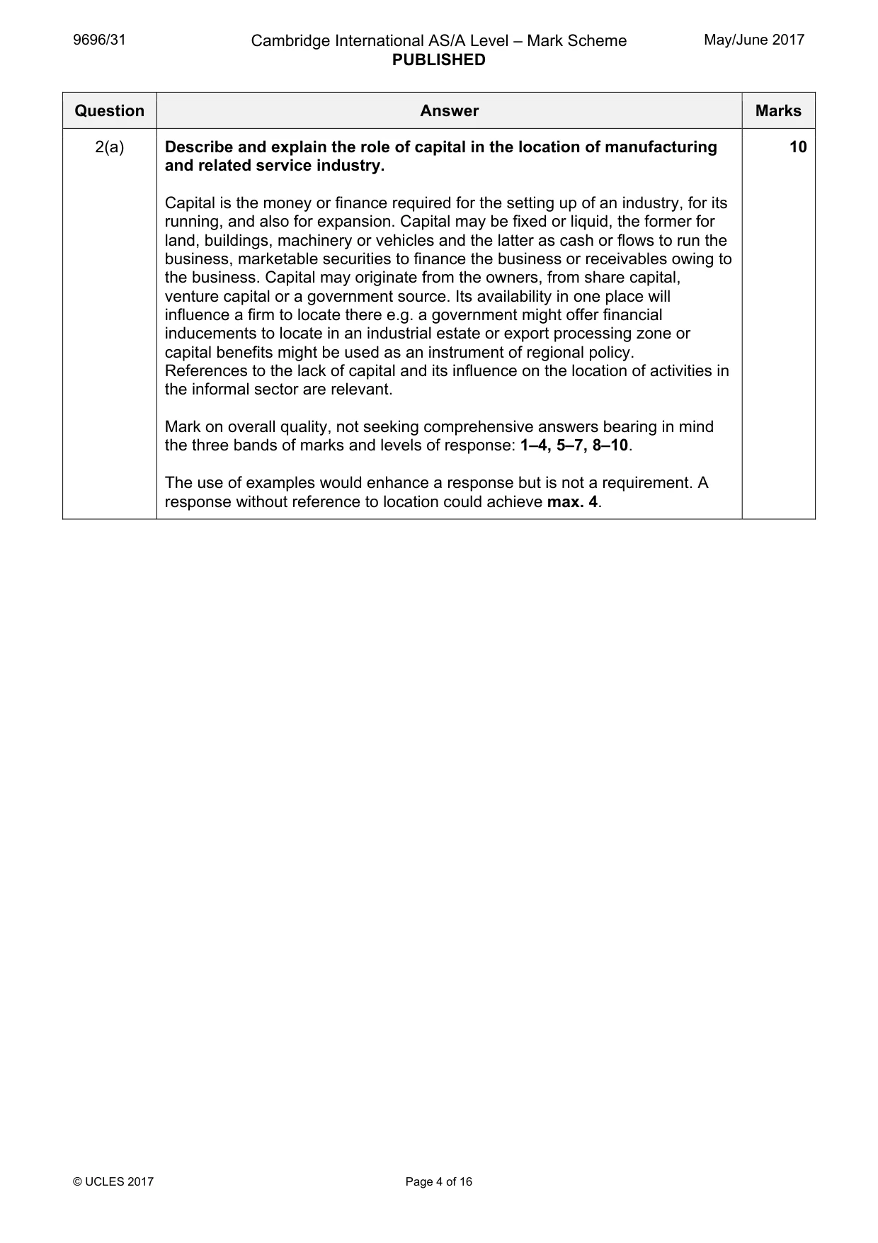 Mark scheme, page 4 of 16