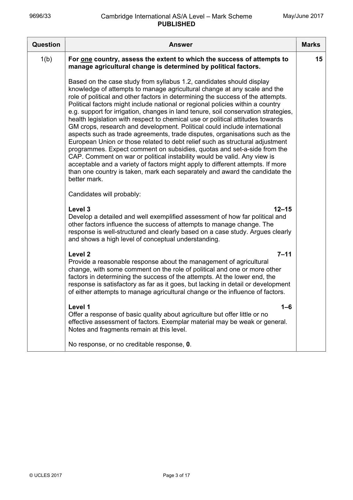 Mark scheme, page 3 of 17