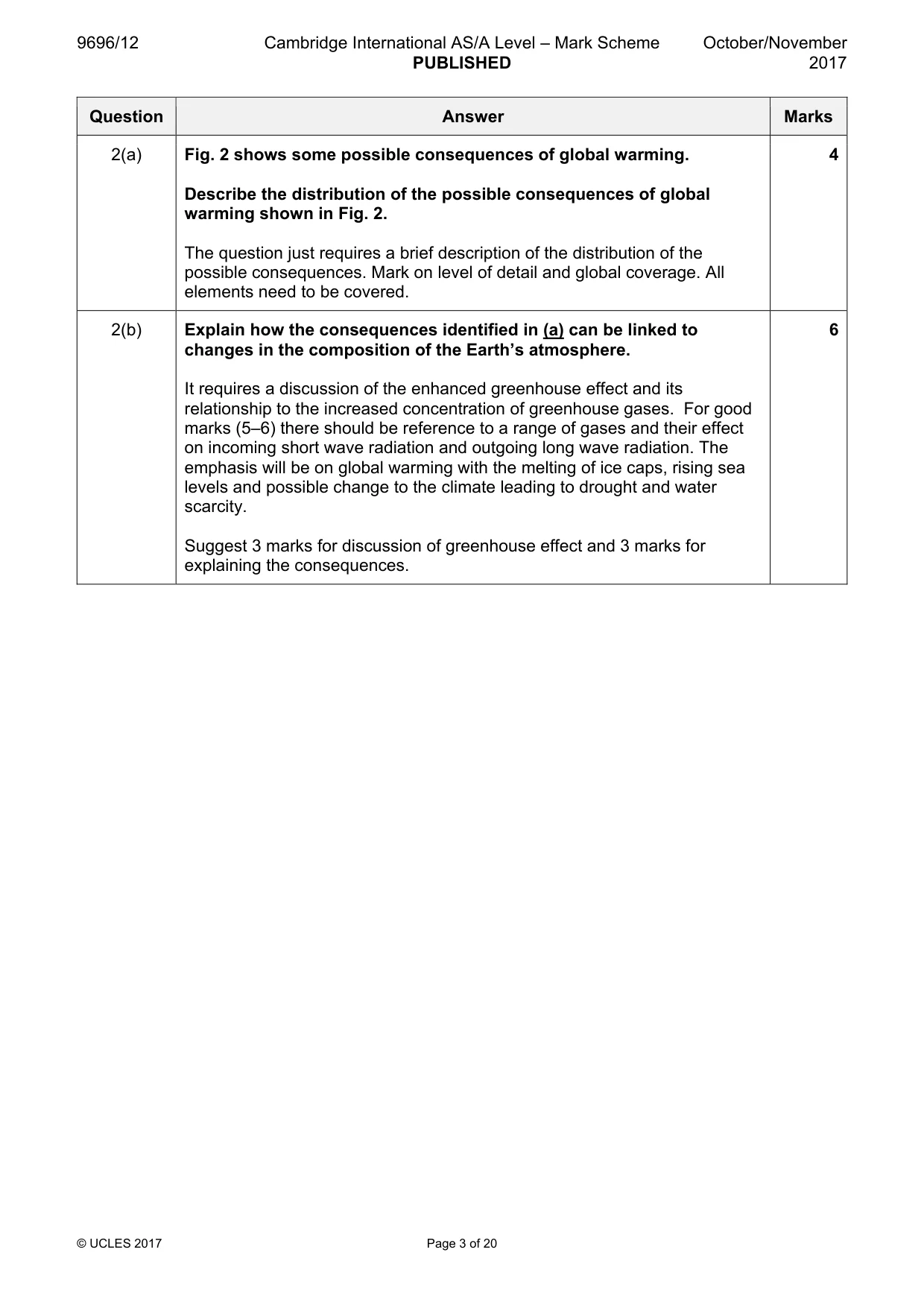 Mark scheme, page 3 of 20