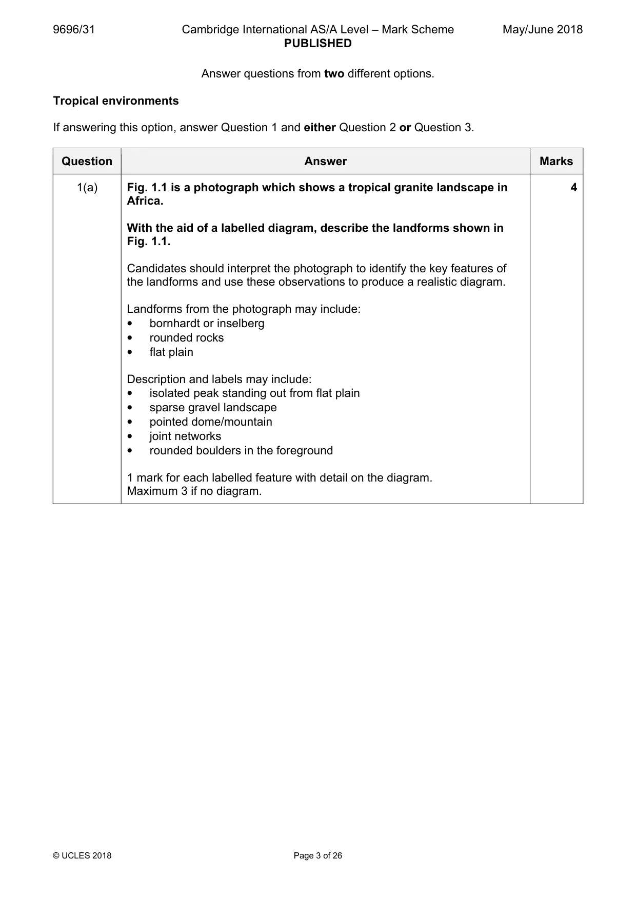 Mark scheme, page 3 of 26