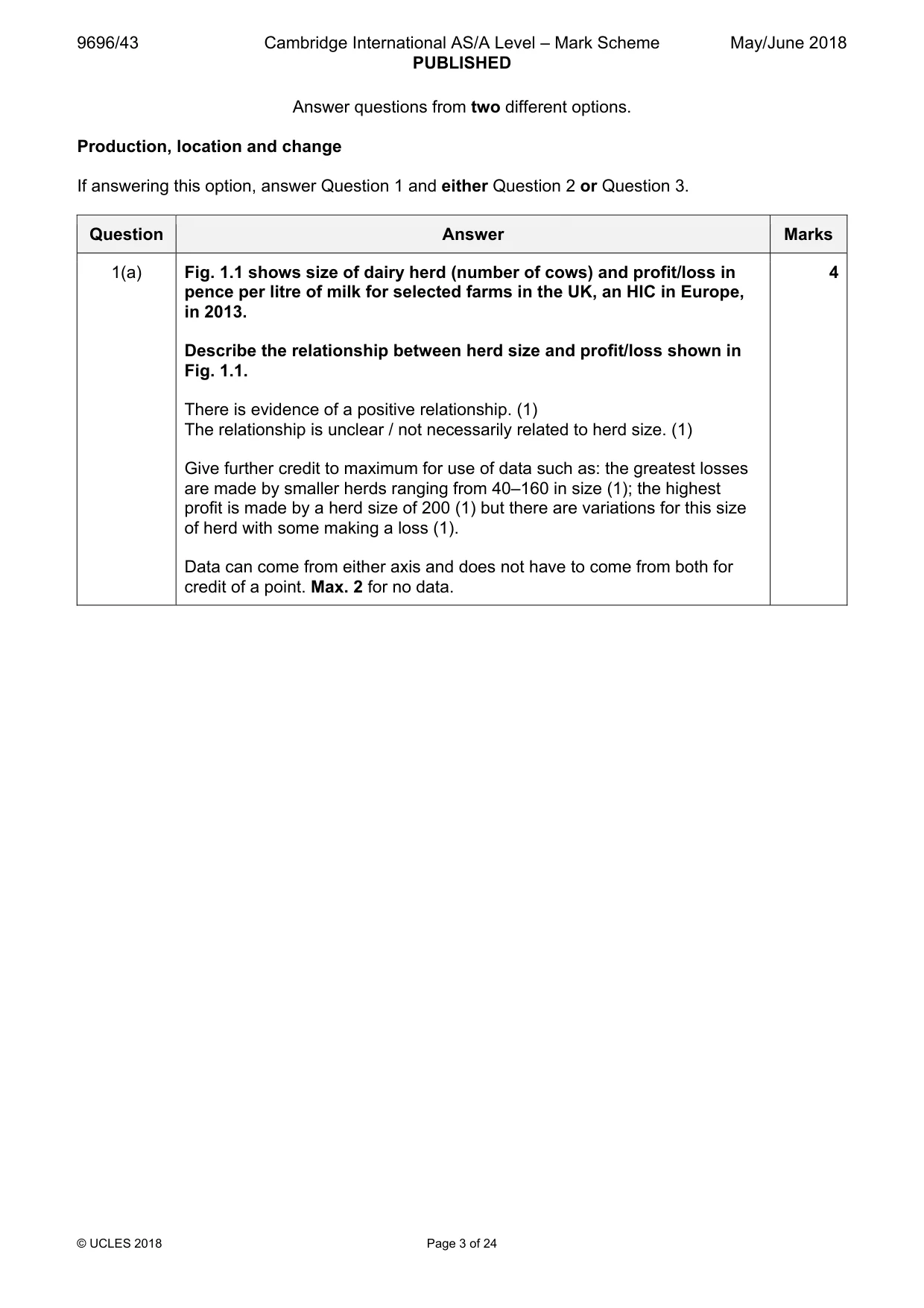 Mark scheme, page 3 of 24