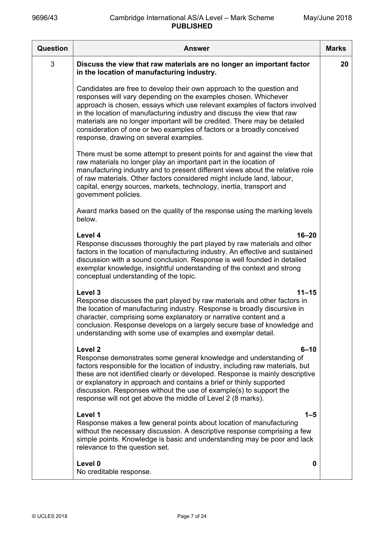 Mark scheme, page 7 of 24