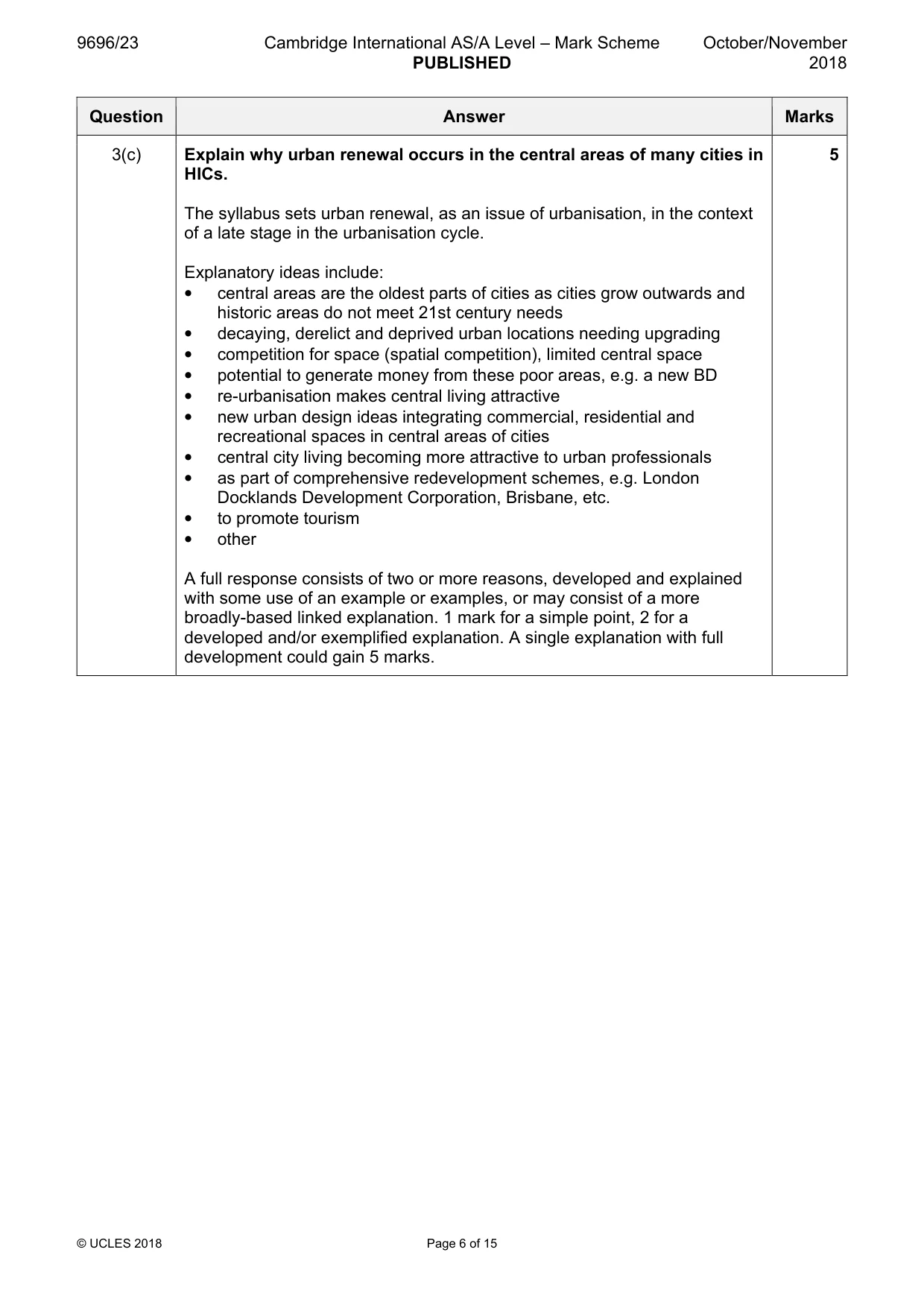 Mark scheme, page 6 of 15
